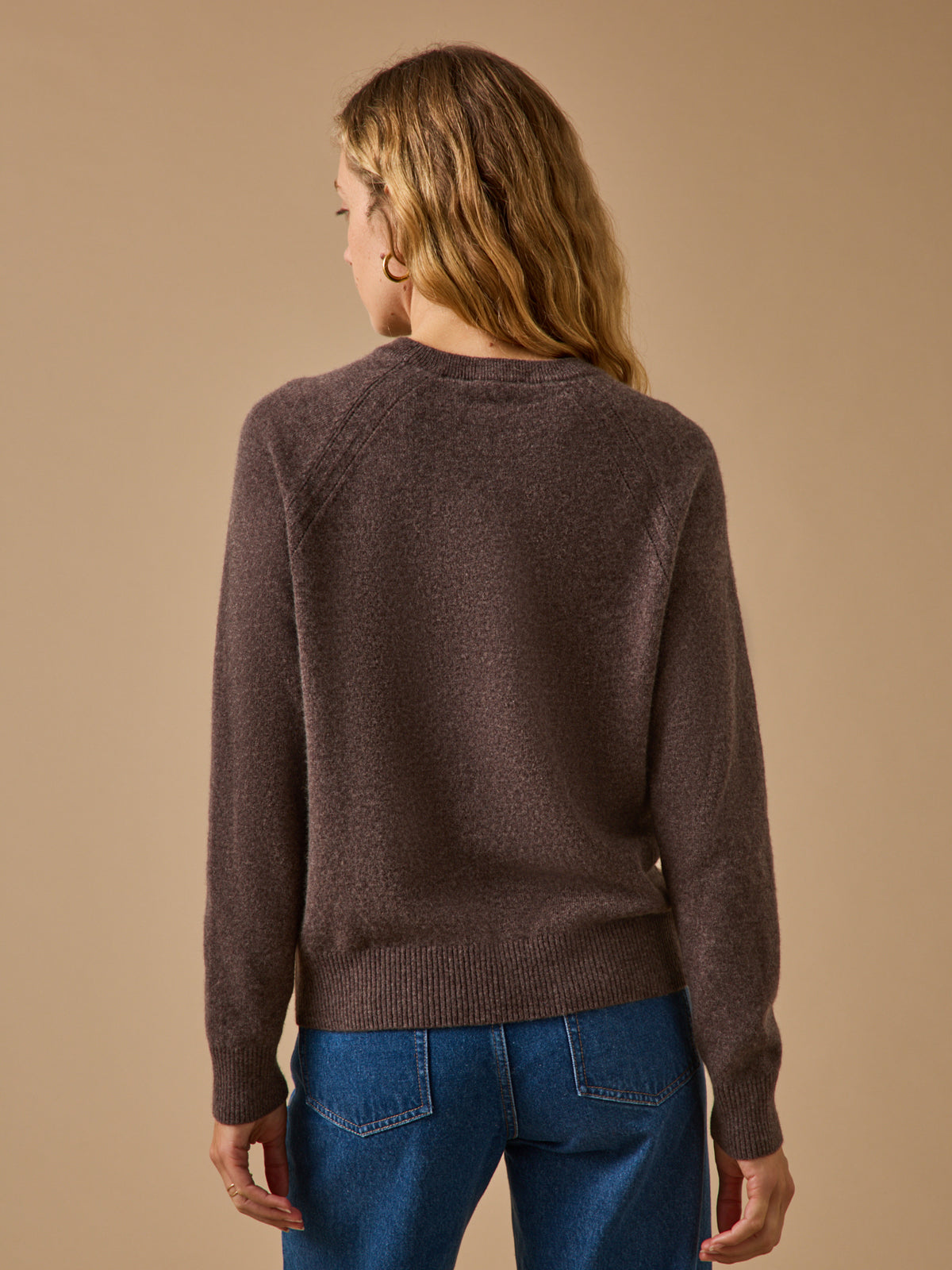Damenpullover mit rundem Halsausschnitt - Cashemere-Kollektion