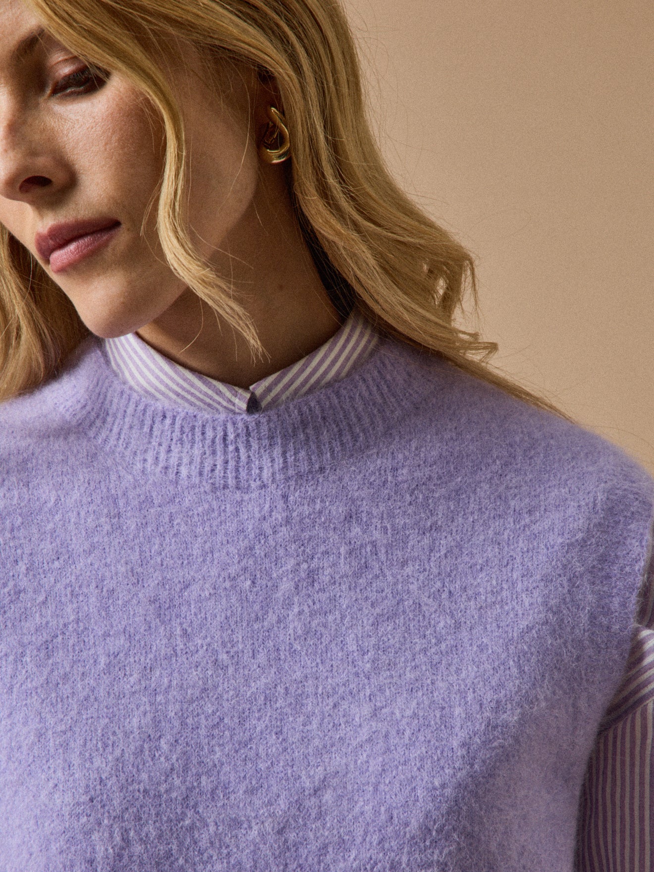 Damen-Strickweste aus Alpakamischung