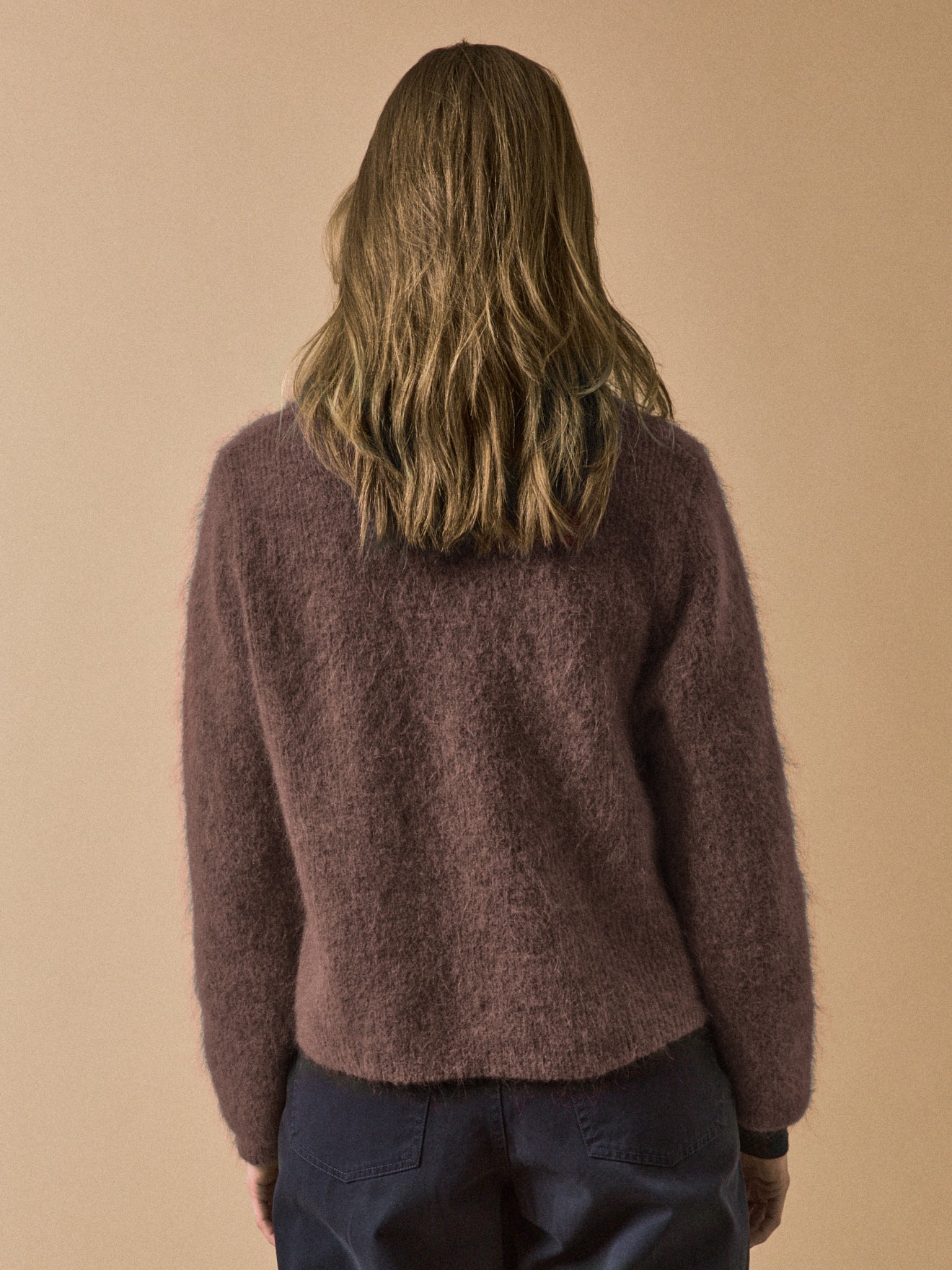 Damen-Cardigan aus Wolle und Mohair