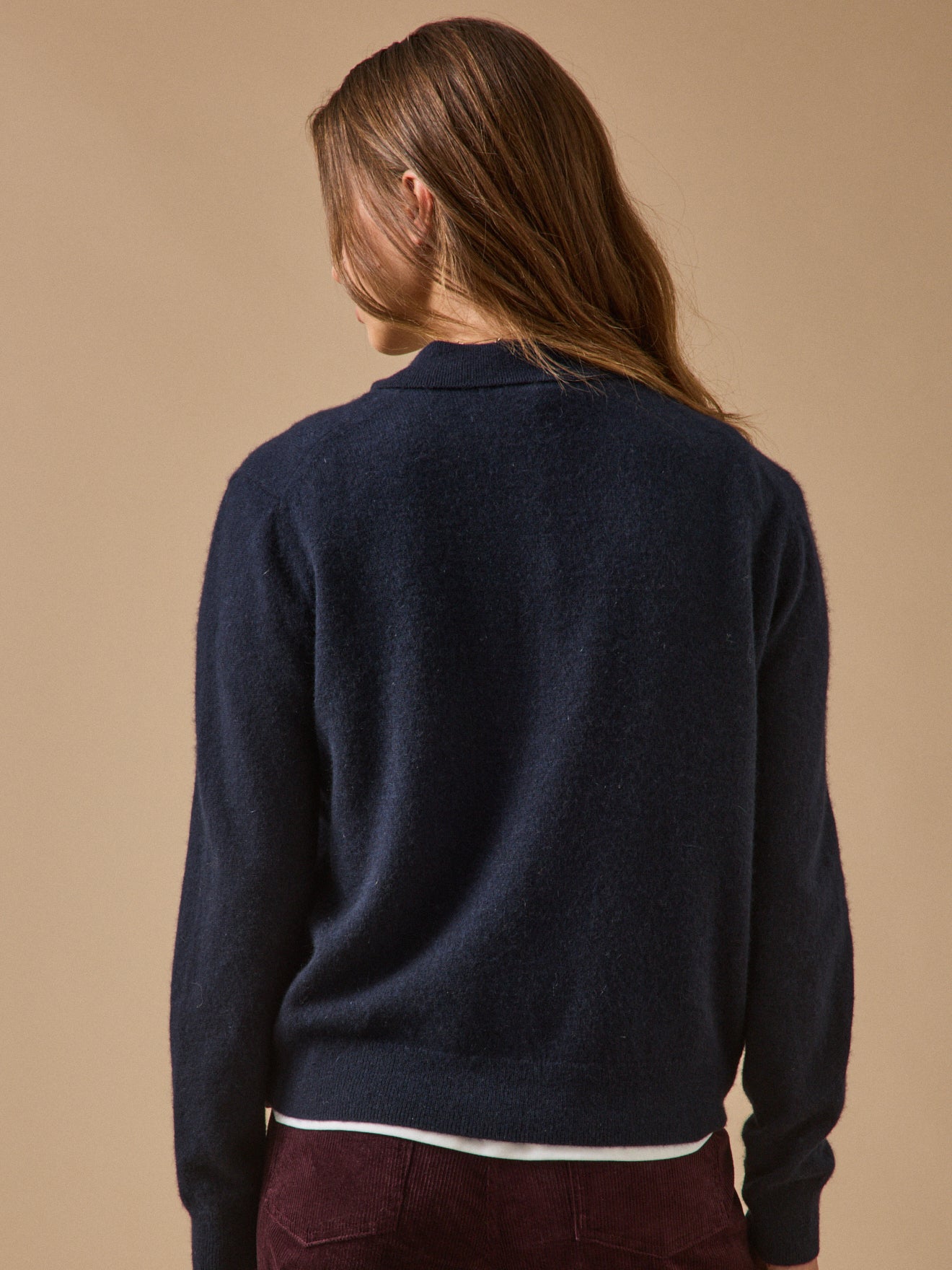 Damenpullover mit Polokragen - Cashmere-Kollektion