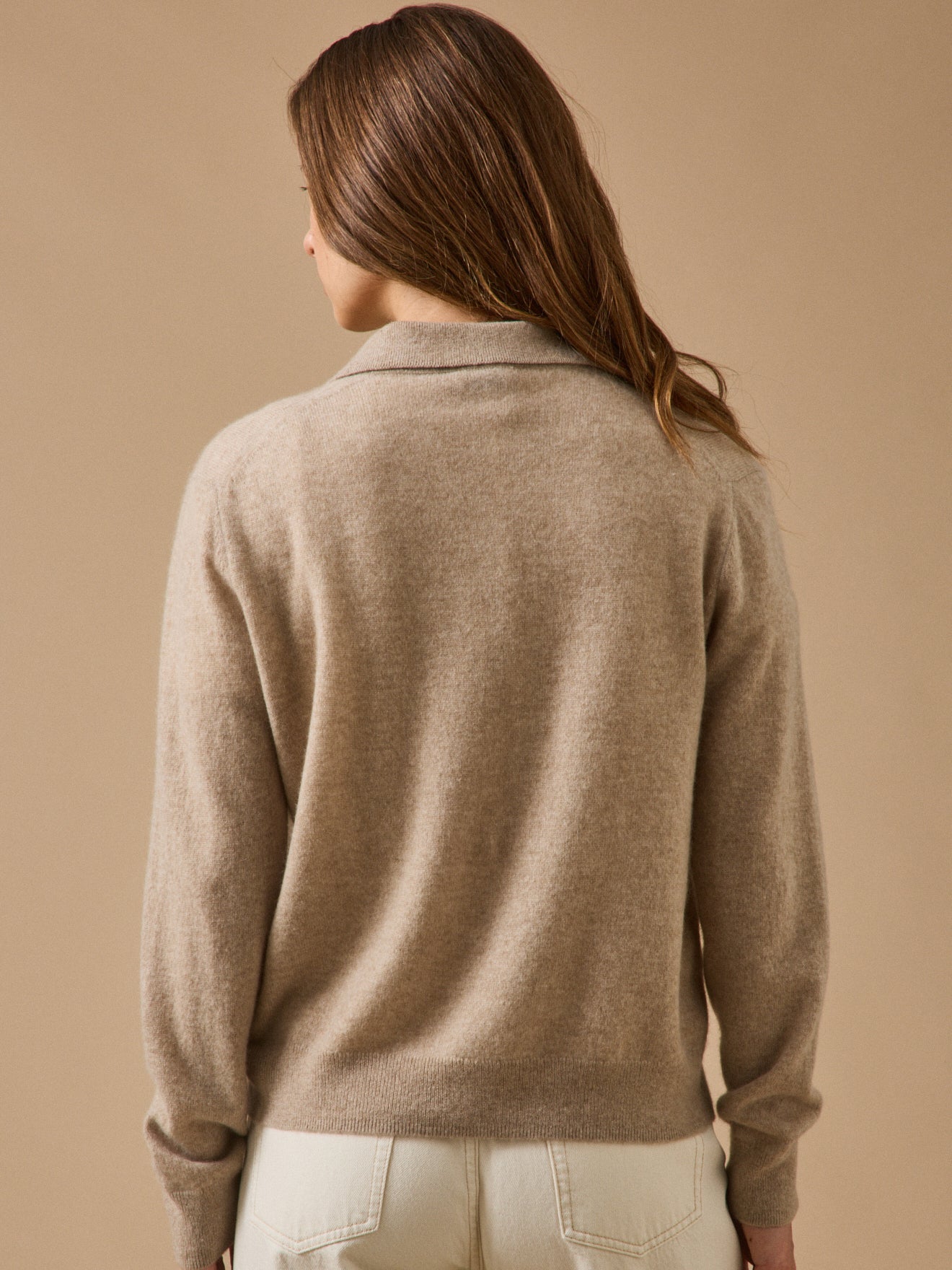 Damenpullover mit Polokragen - Cashmere-Kollektion