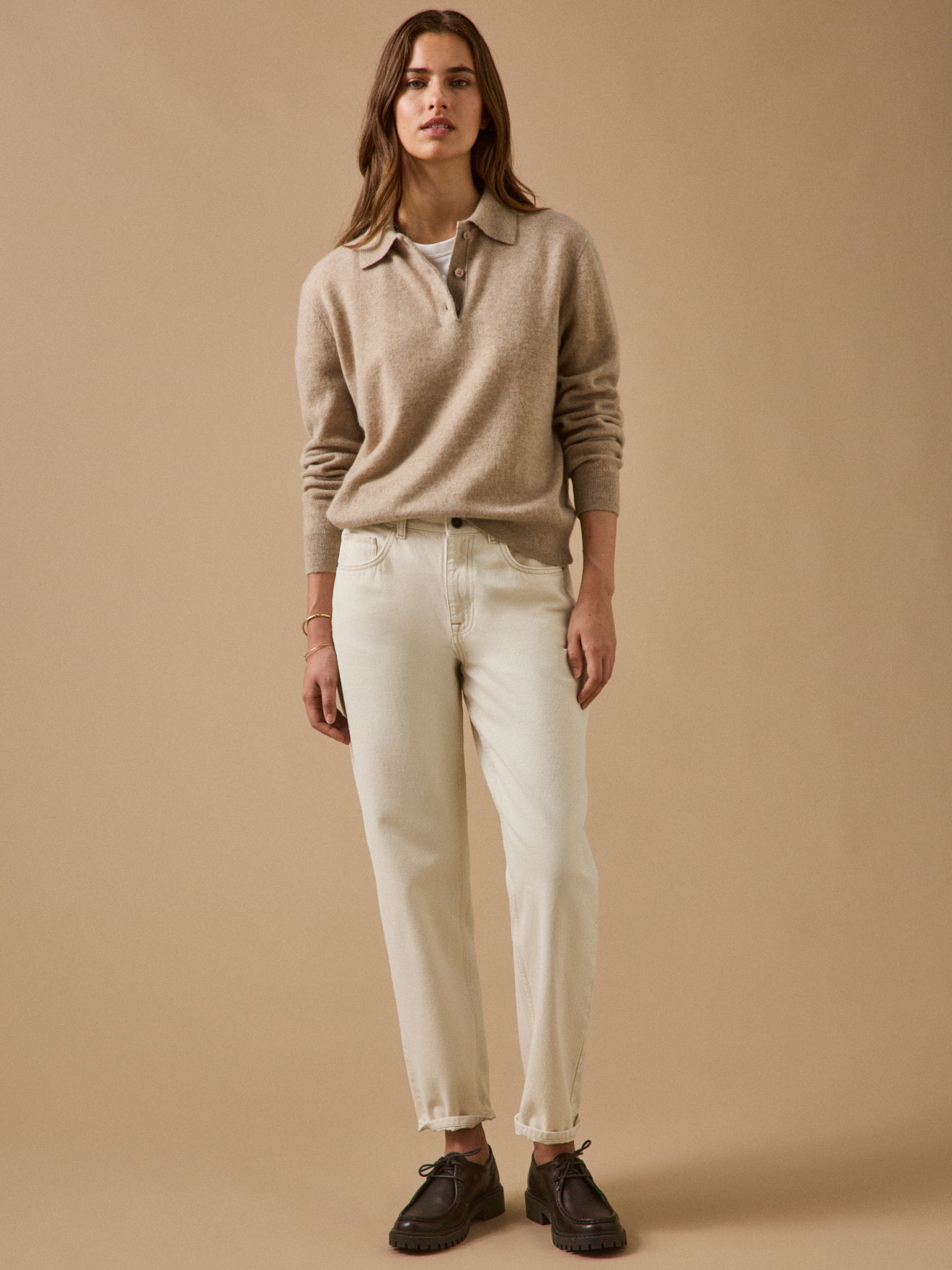 Damenpullover mit Polokragen - Cashmere-Kollektion