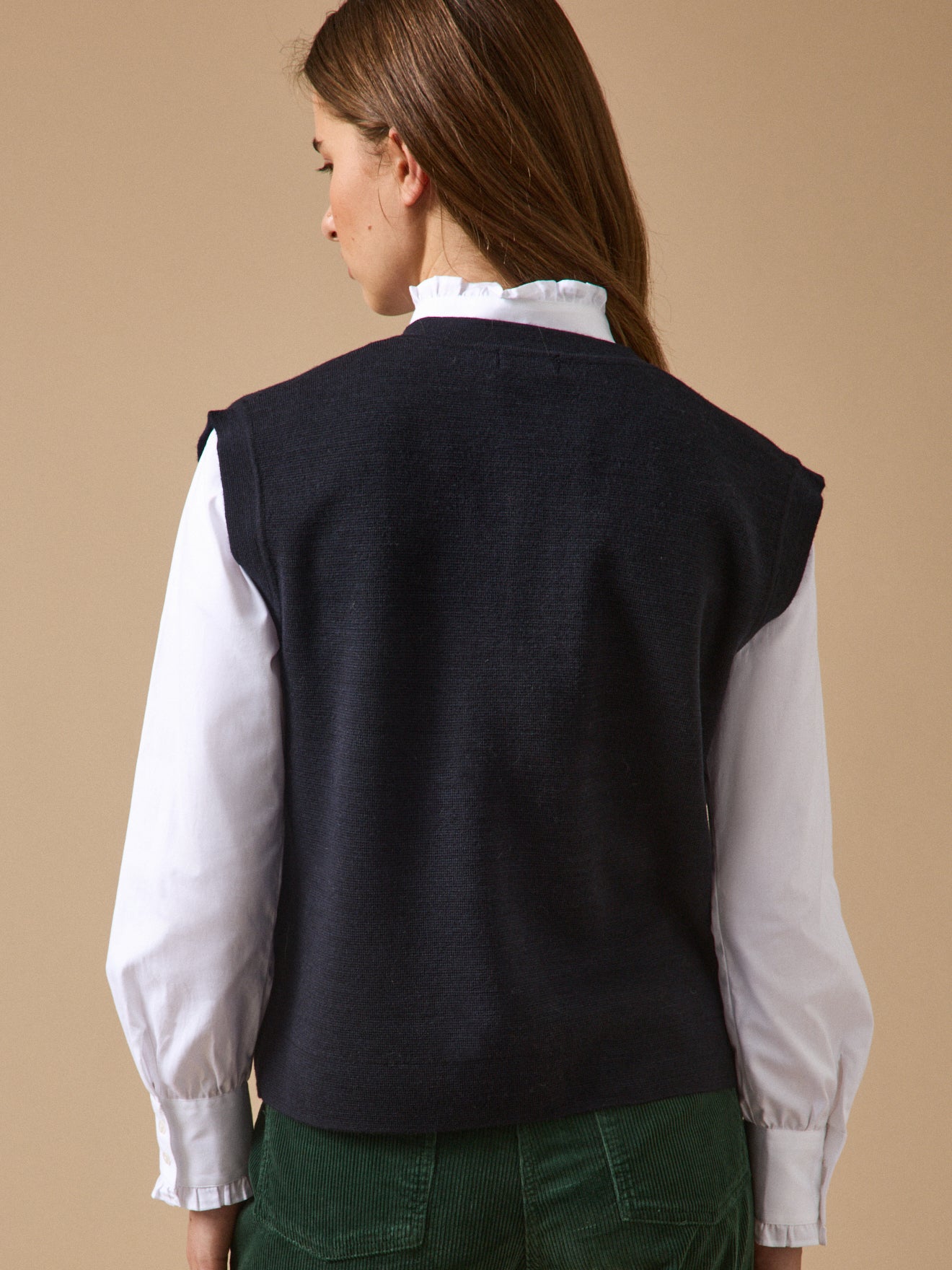 Gestrickter Damen-Cardigan aus Milano-Wolle