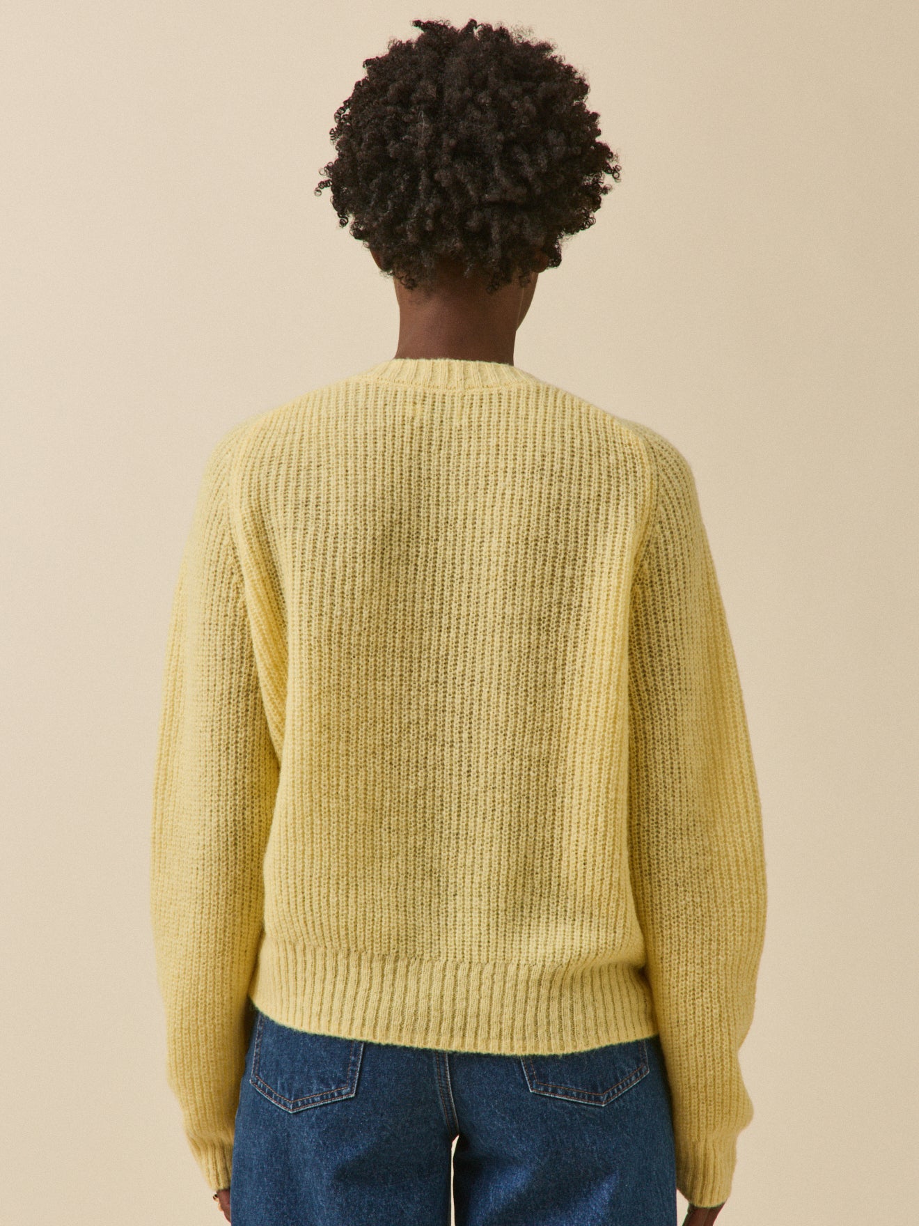 Damencardigan aus Wolle, Alpaka und Mohair