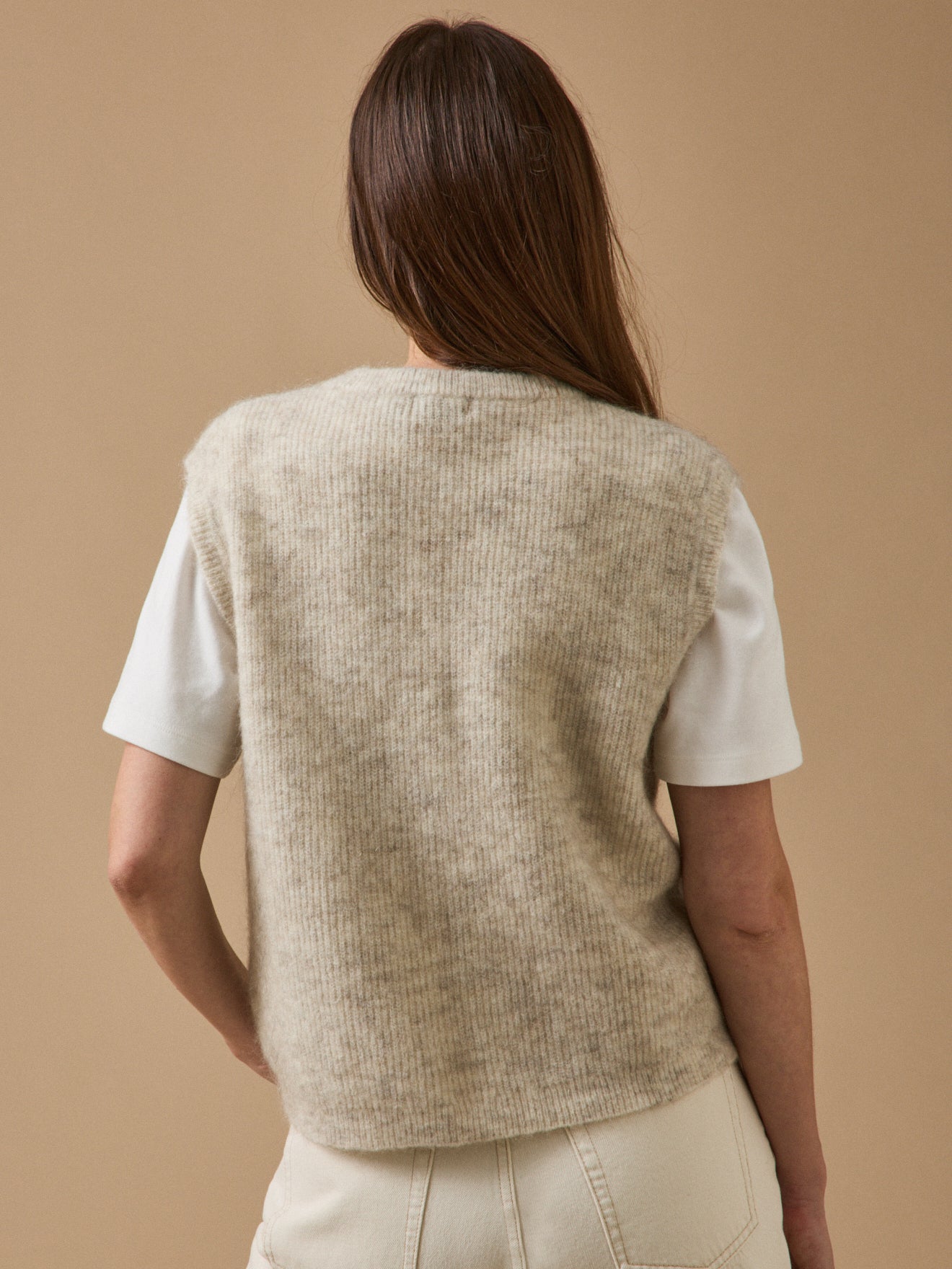 Damenweste aus Wolle und Mohair