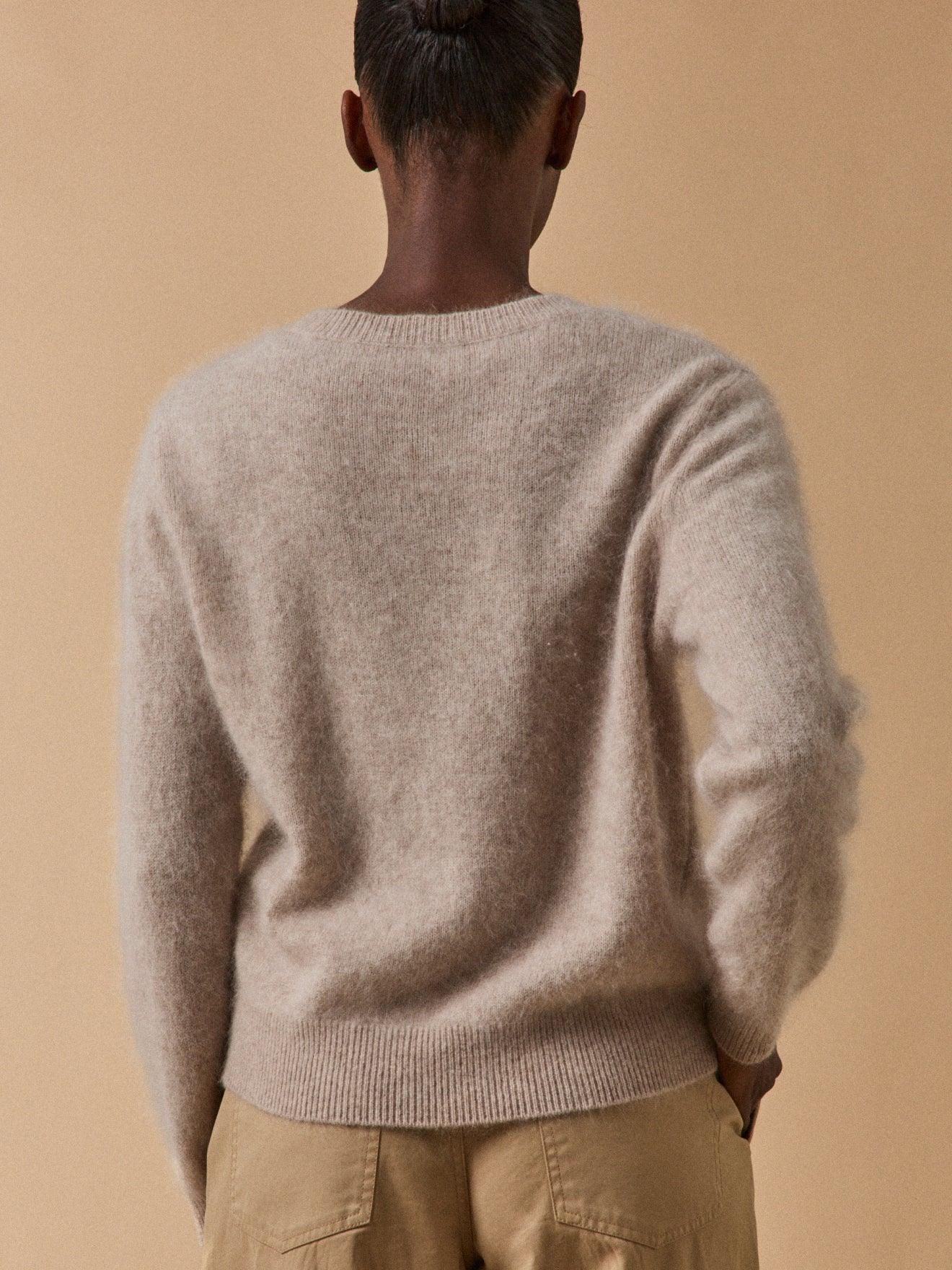 Damenpullover mit rundem Halsausschnitt