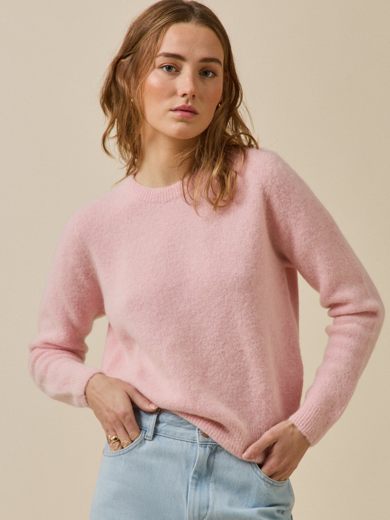 Damenpullover aus Alpaka-Mischung