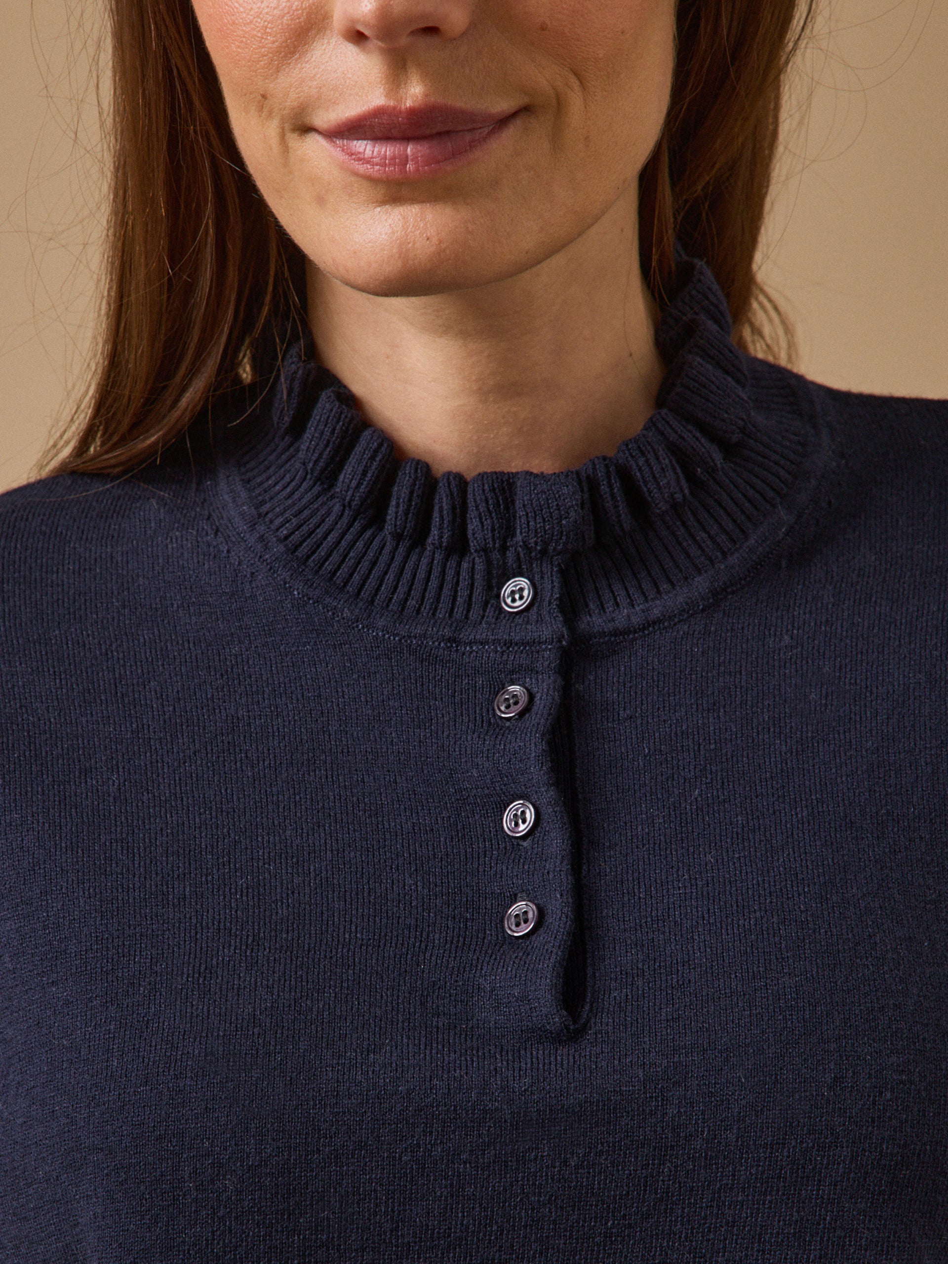Damenpullover aus Baumwolle und RWS*-Merinowolle