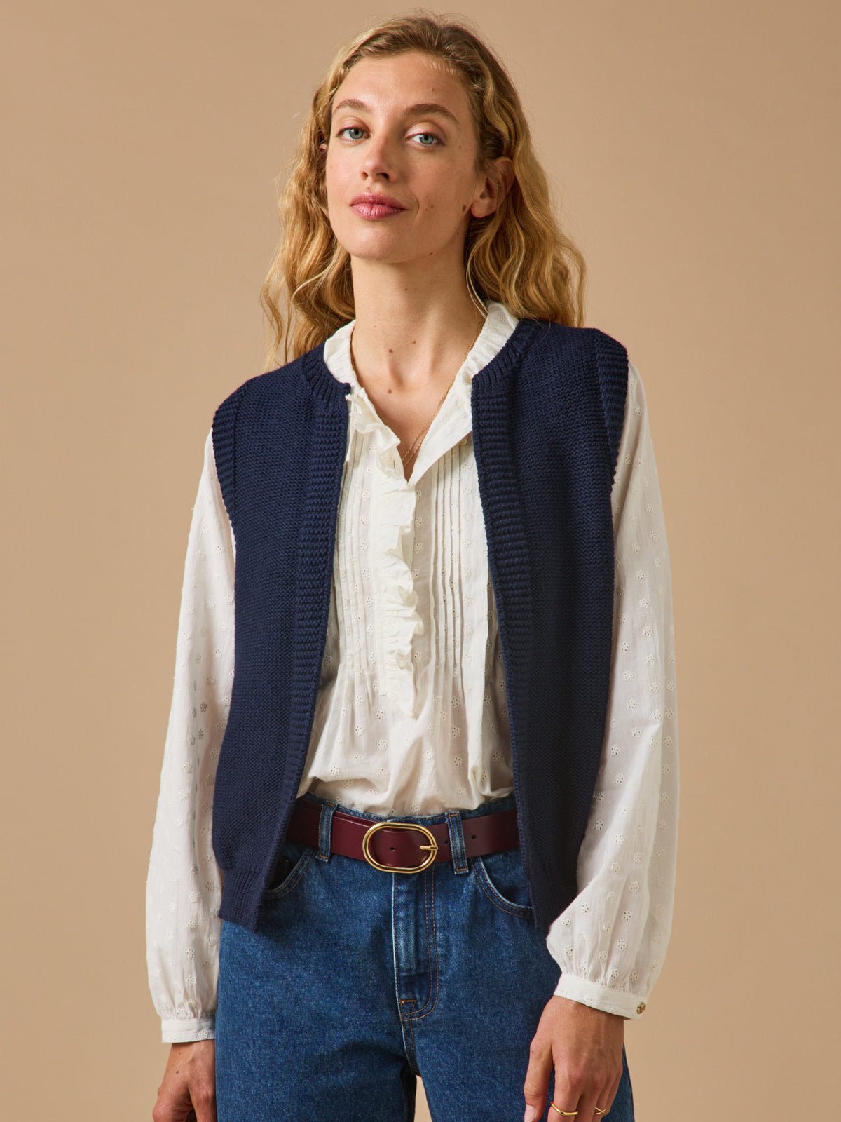 Damen-Cardigan aus Merinowolle – Cyrillus X Les 3 Tricoteurs
