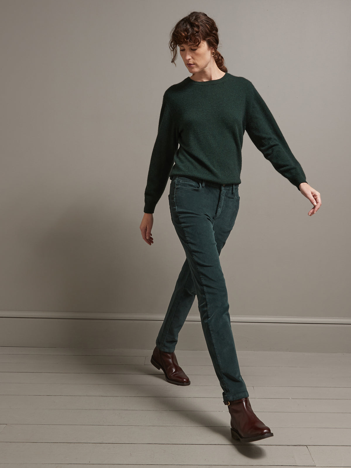 Slim Fit Damen-Jeans aus Cord