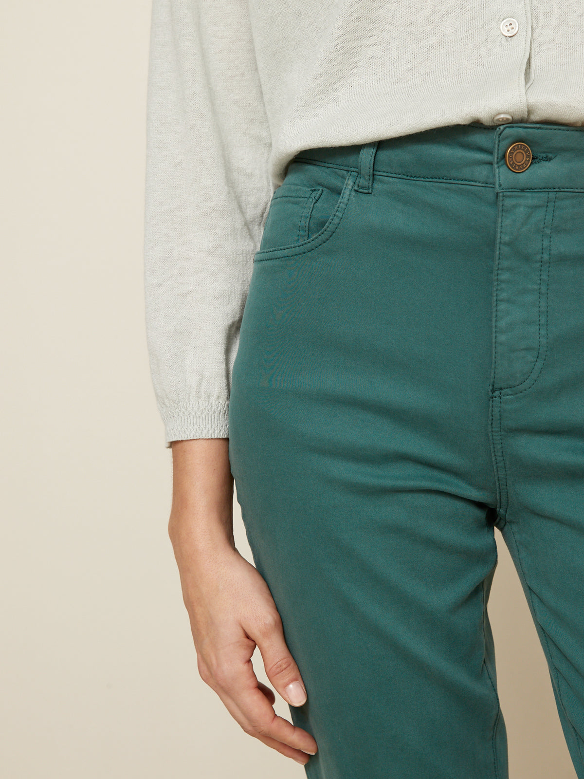 Slim Fit Damenhose mit Baumwoll-Stretch
