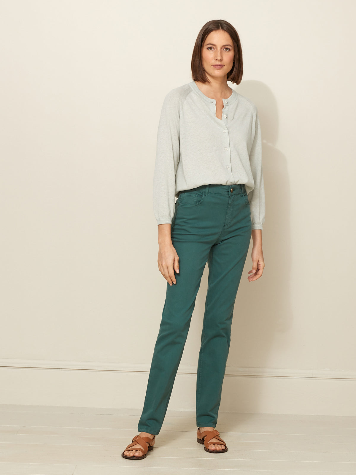 Slim Fit Damenhose mit Baumwoll-Stretch
