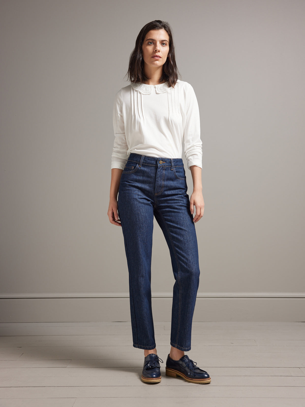 Damen Mom Jeans Andréa - Bio-Baumwolle, nachhaltiges Waschen