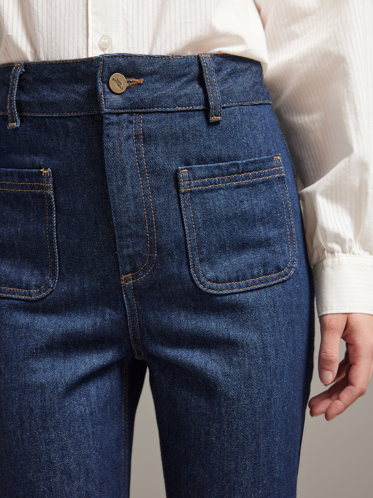 Gerade Damen Jeans Amarande - Bio-Baumwolle, nachhaltiges Waschen