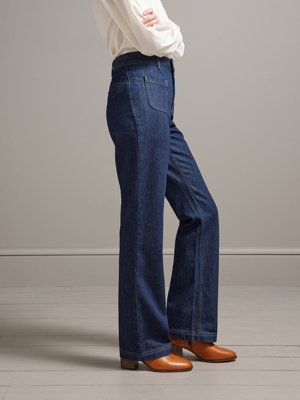 Gerade Damen Jeans Amarande - Bio-Baumwolle, nachhaltiges Waschen