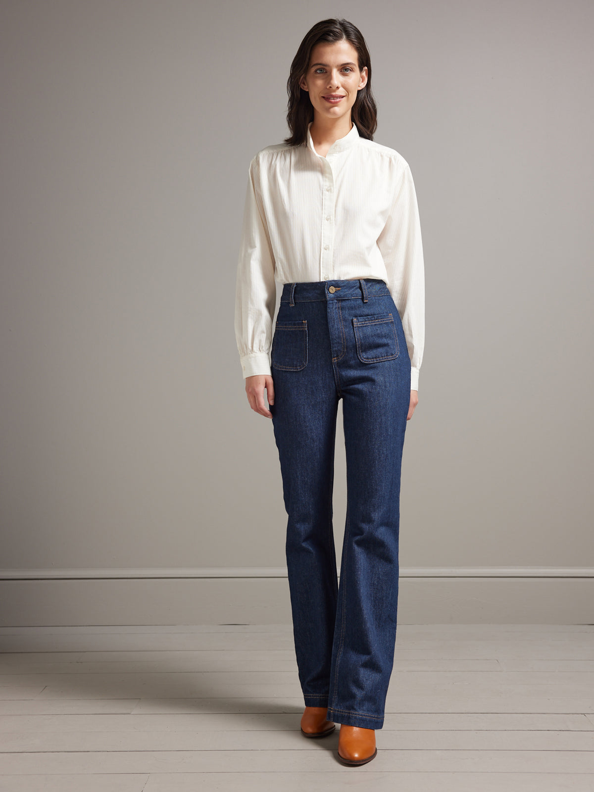 Gerade Damen Jeans Amarande - Bio-Baumwolle, nachhaltiges Waschen