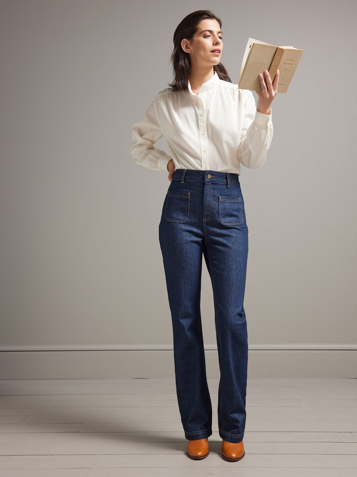 Gerade Damen Jeans Amarande - Bio-Baumwolle, nachhaltiges Waschen