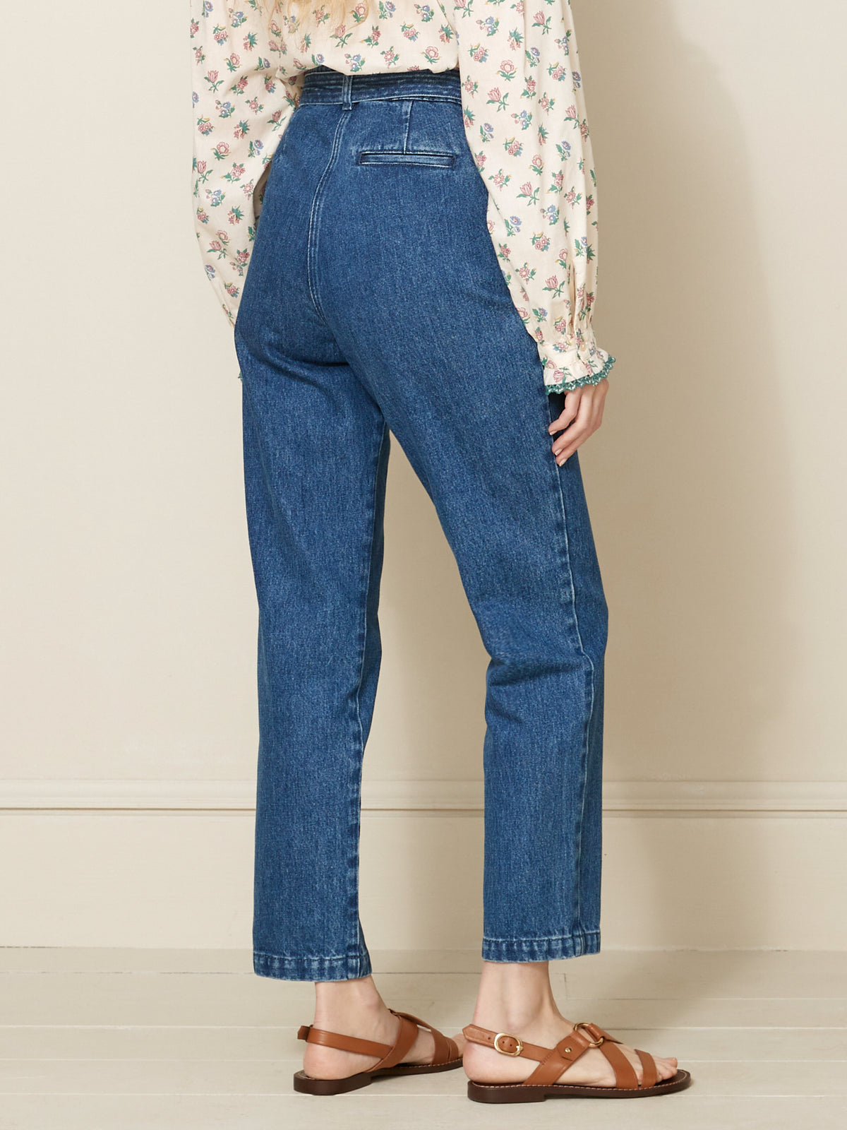 Damen-Karottenjeans - Bio-Baumwolle, nachhaltiges Waschen
