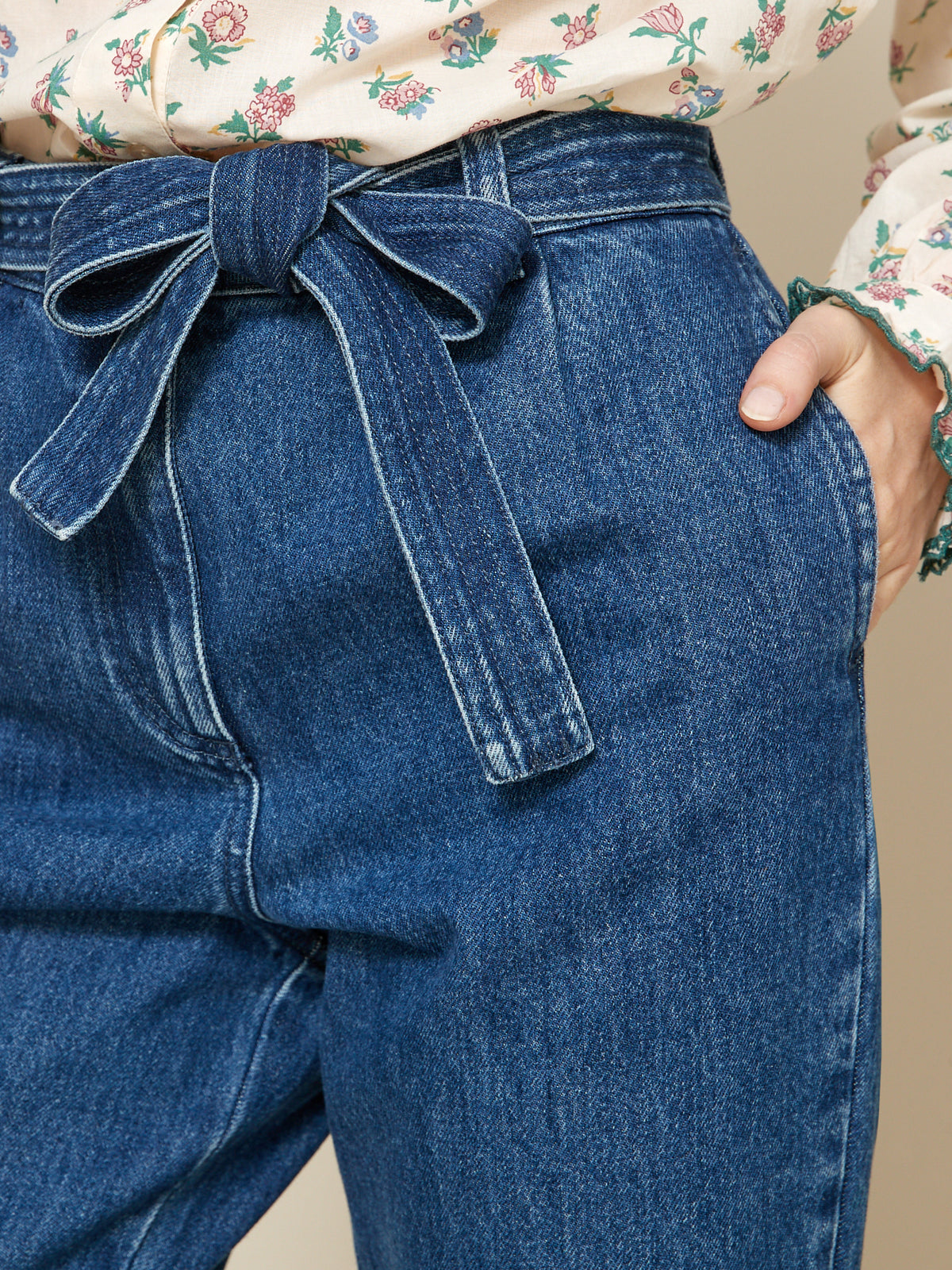 Damen-Karottenjeans - Bio-Baumwolle, nachhaltiges Waschen