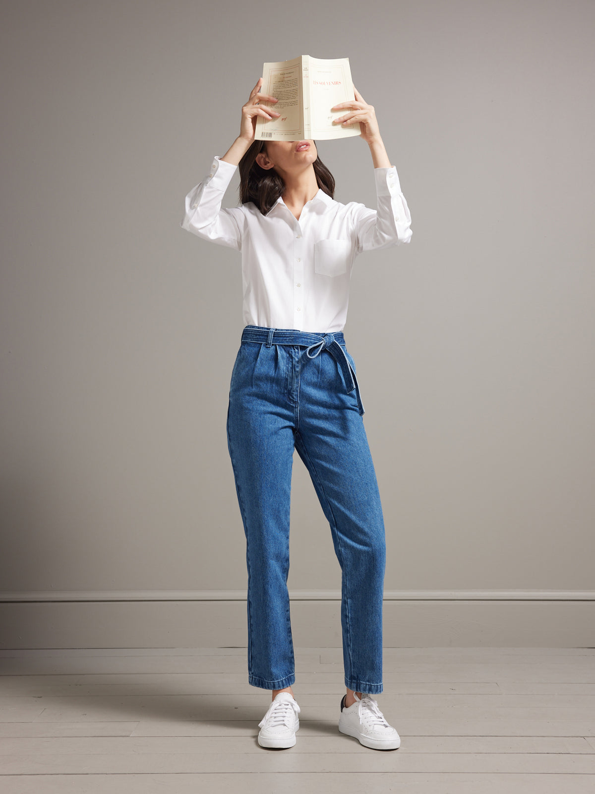 Damen-Karottenjeans - Bio-Baumwolle, nachhaltiges Waschen