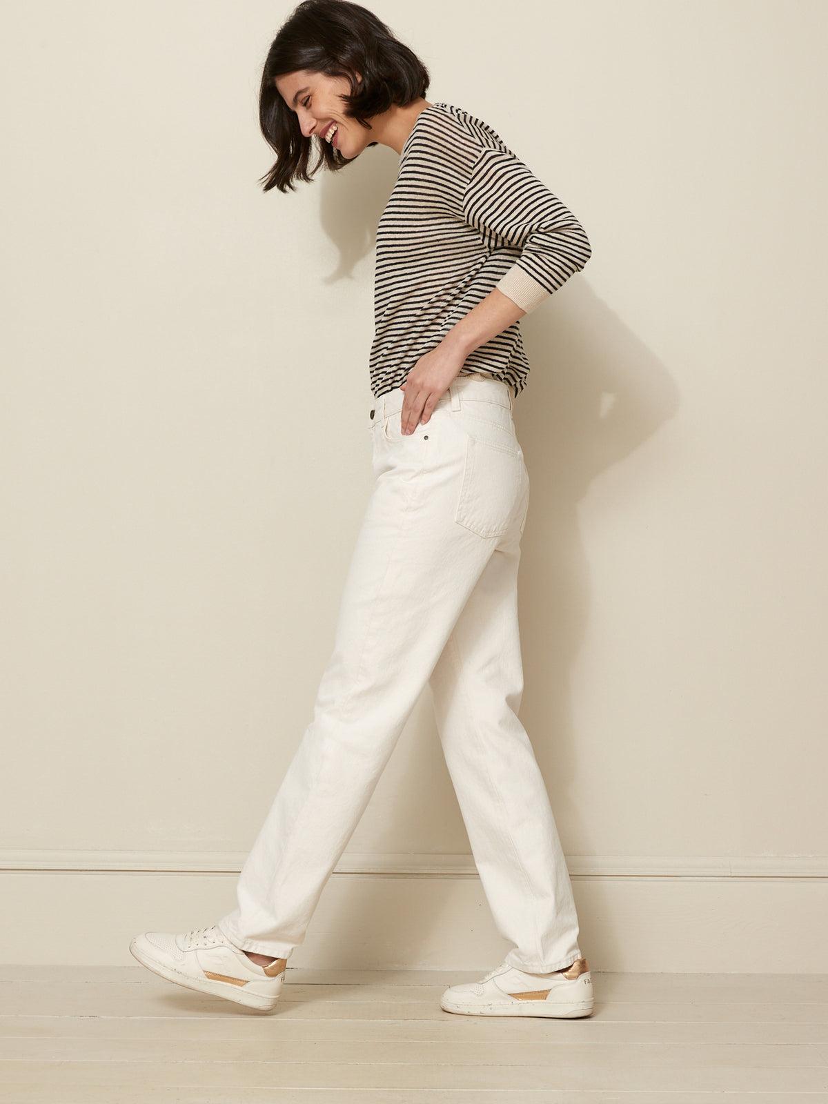 Damen-Jeans Sandra mit geradem Bein - Bio-Bamwolle, nachhaltig gewaschen