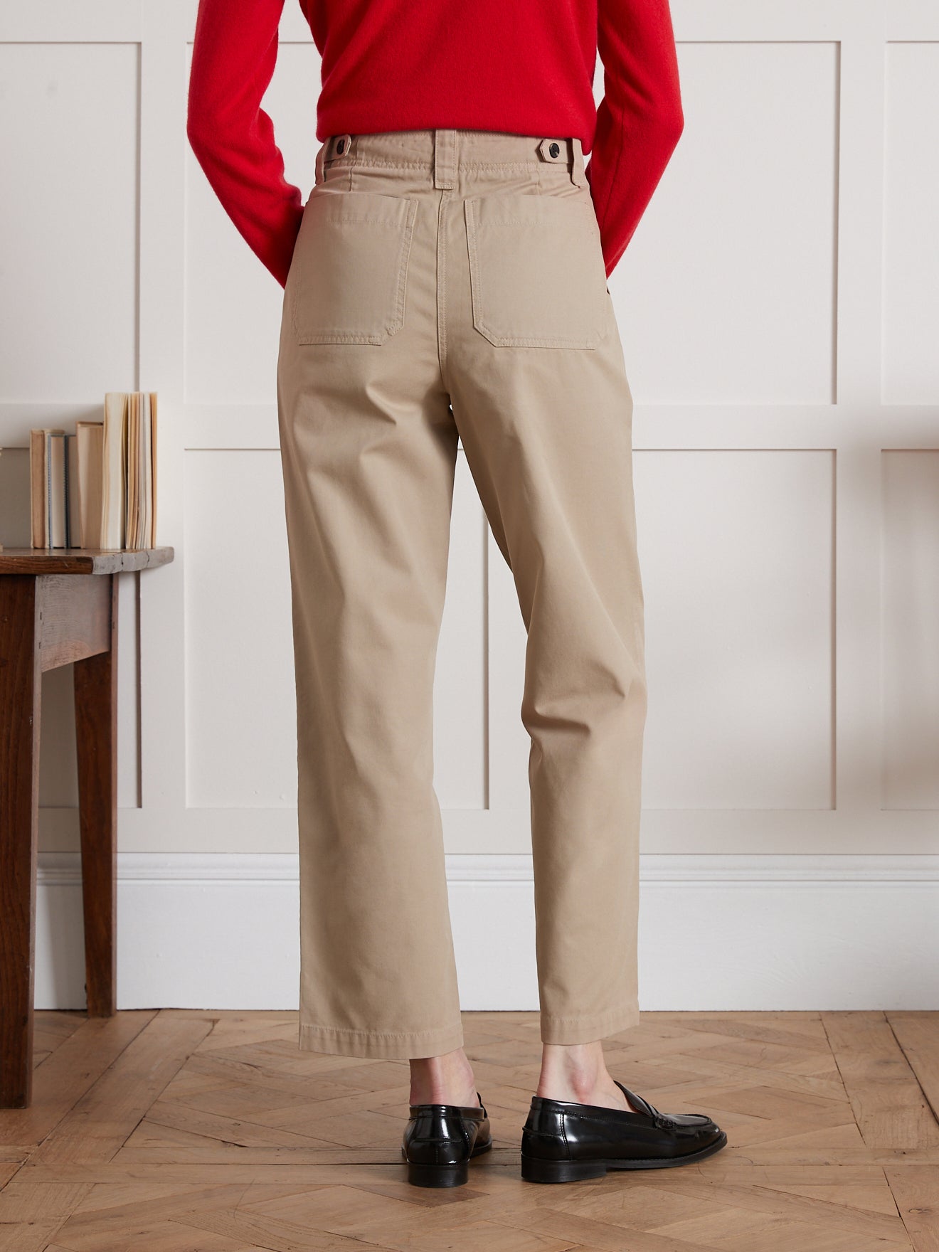 Damen-Cargohose aus Gabardine Léonie