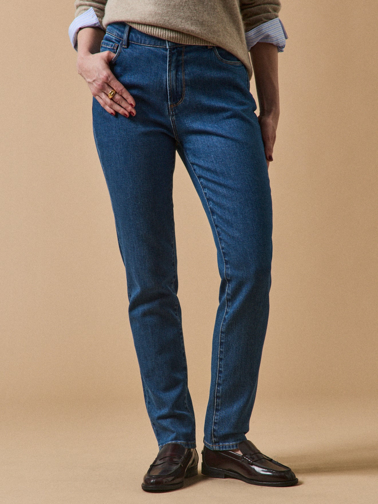 Damen Slim Fit Jeans Aurélie aus Bio-Bamwolle