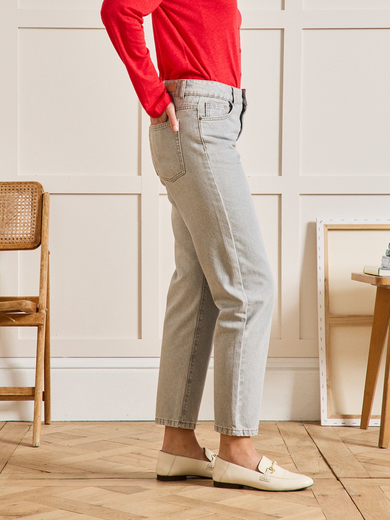 Damen Mom Jeans Claire - Bio-Baumwolle, nachhaltig gewaschen