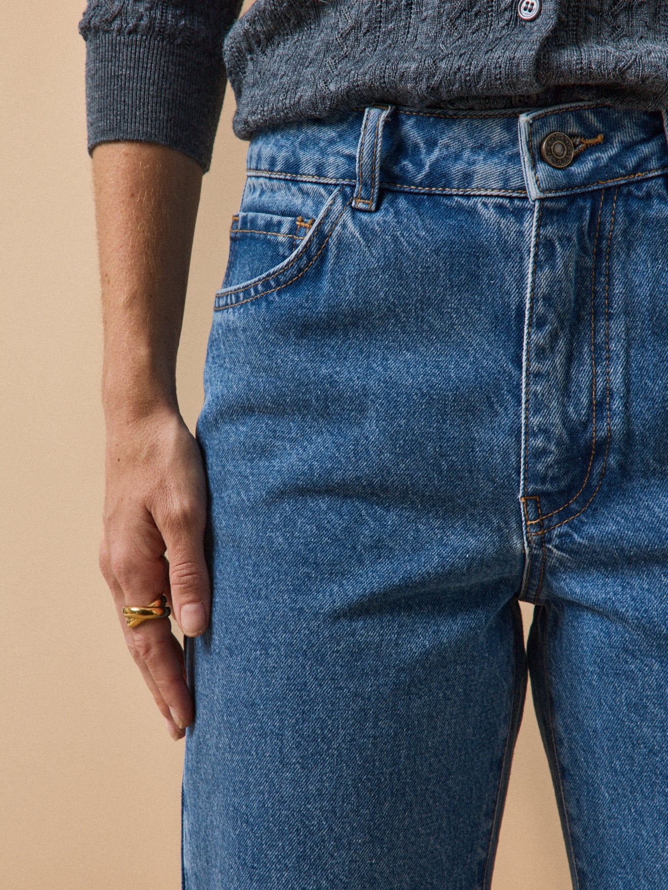 Damen Mom Jeans Claire - Bio-Baumwolle, nachhaltig gewaschen