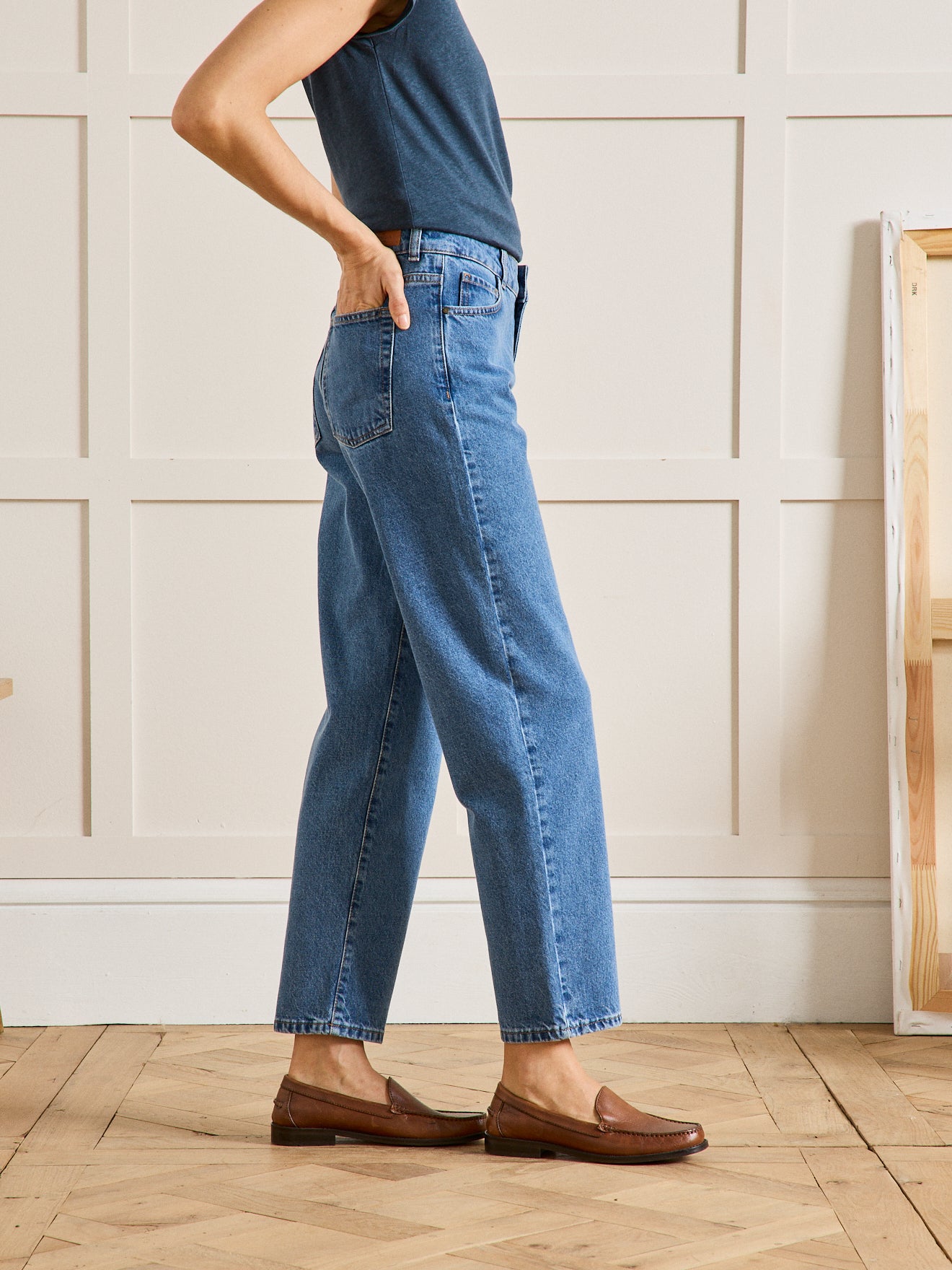 Damen Mom Jeans Claire - Bio-Baumwolle, nachhaltig gewaschen