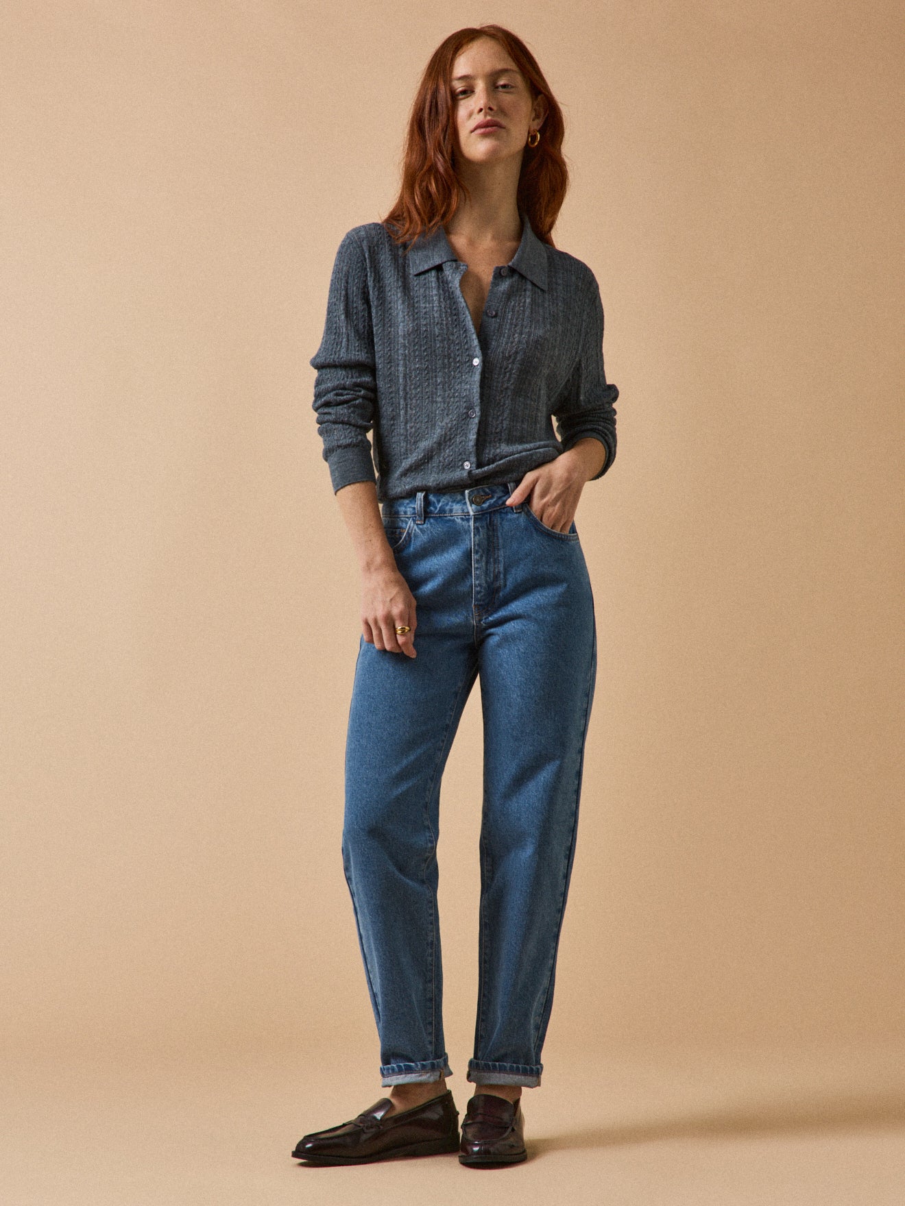 Damen Mom Jeans Claire - Bio-Baumwolle, nachhaltig gewaschen