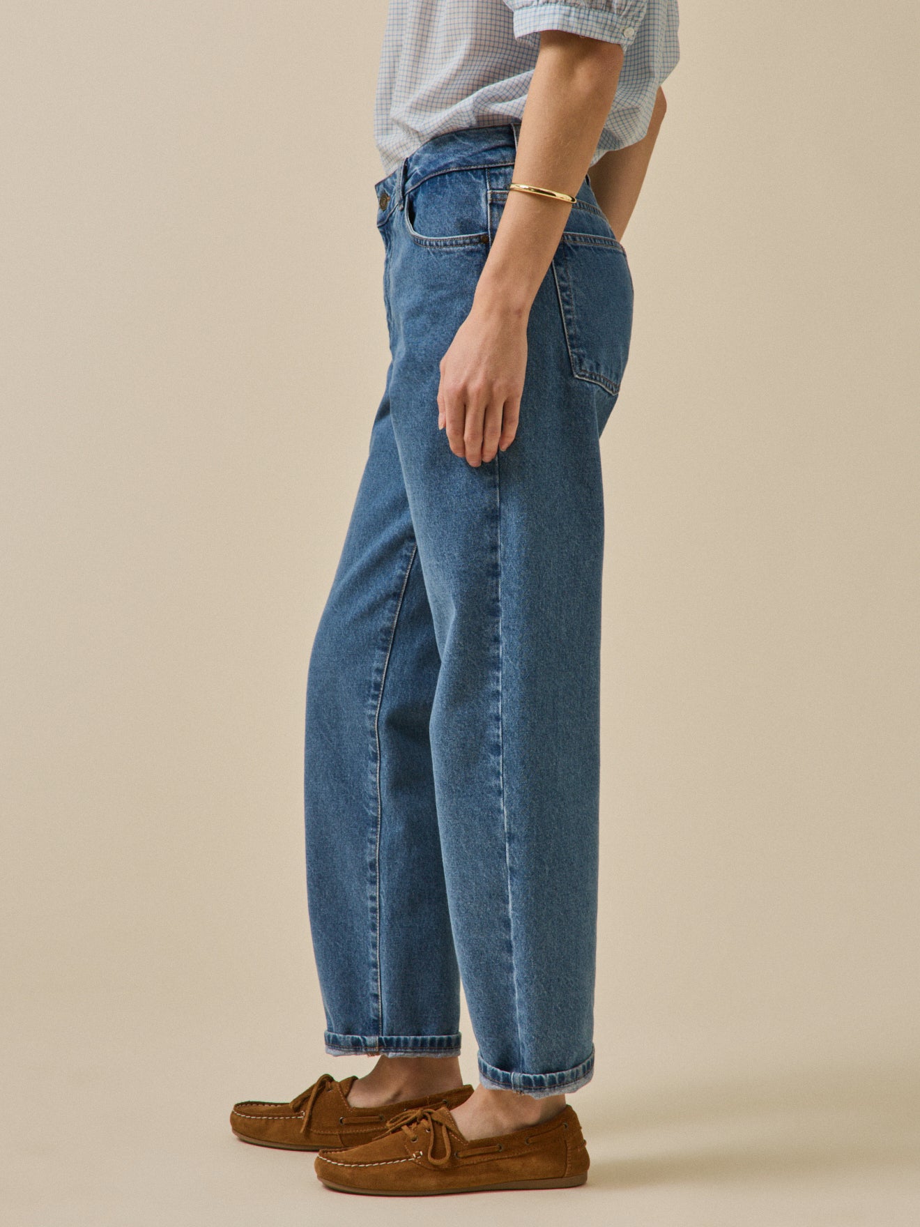 Damen Mom Jeans Claire - Bio-Baumwolle, nachhaltig gewaschen