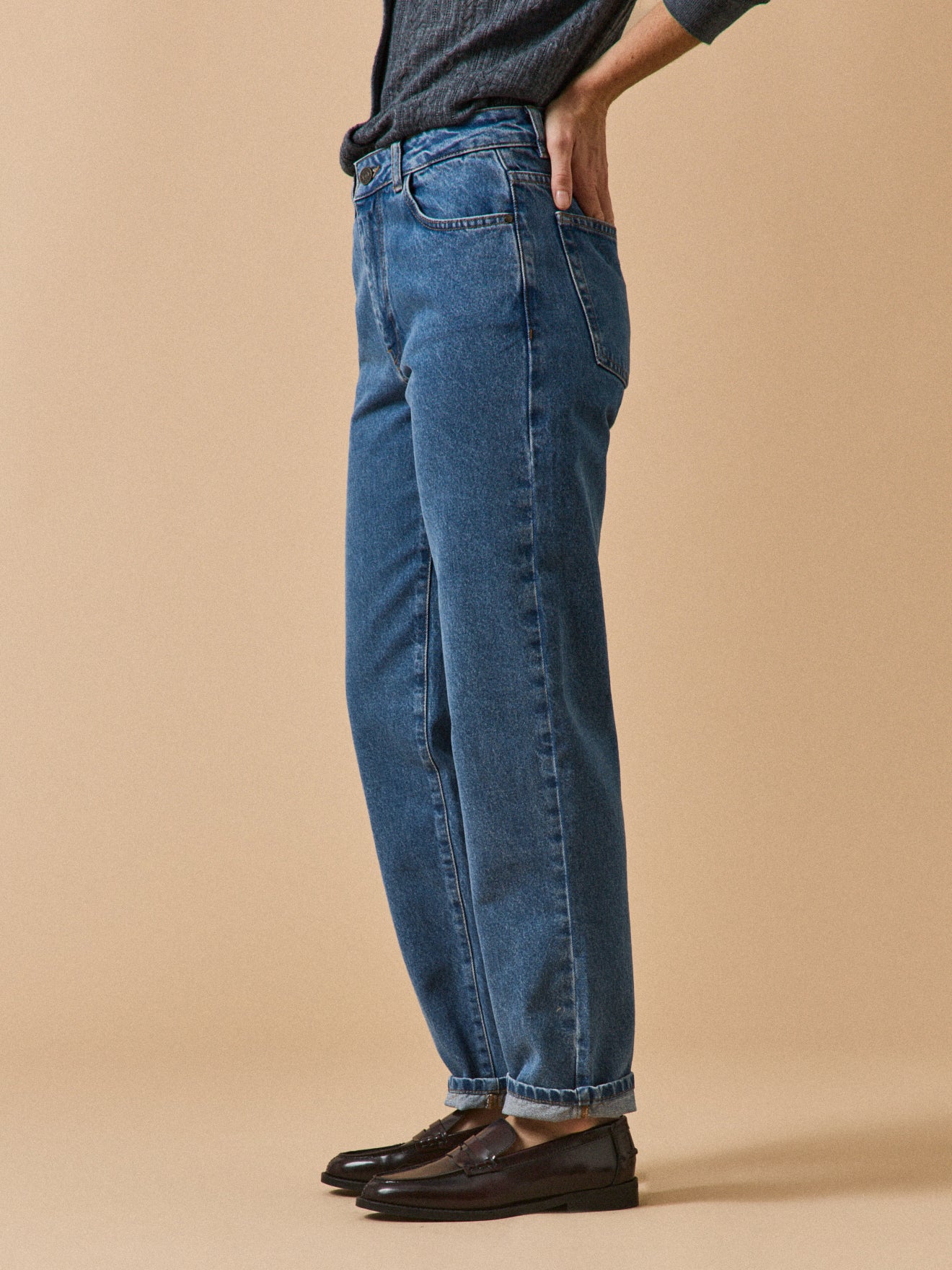 Damen Mom Jeans Claire - Bio-Baumwolle, nachhaltig gewaschen