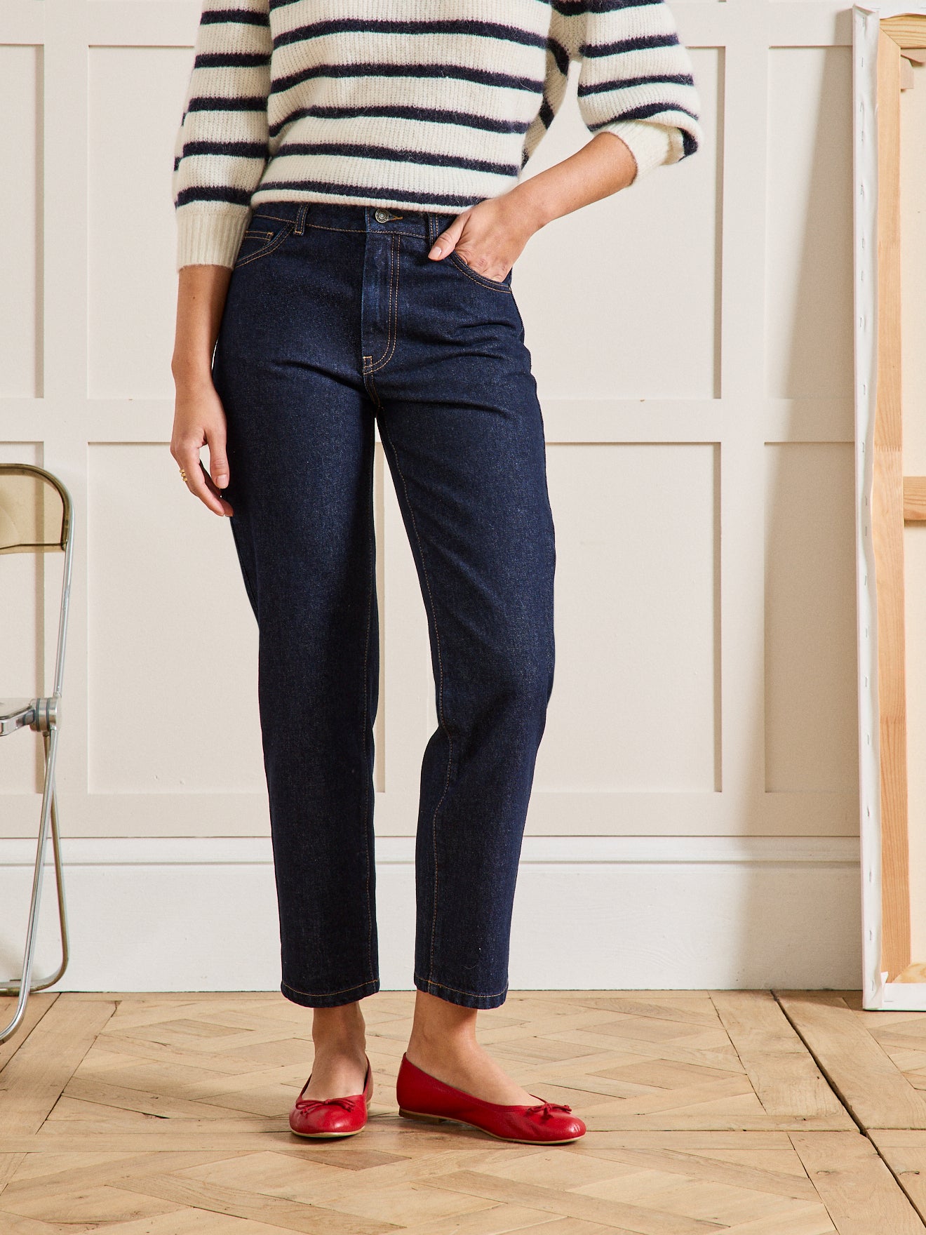 Damen Mom Jeans Claire - Bio-Baumwolle, nachhaltig gewaschen