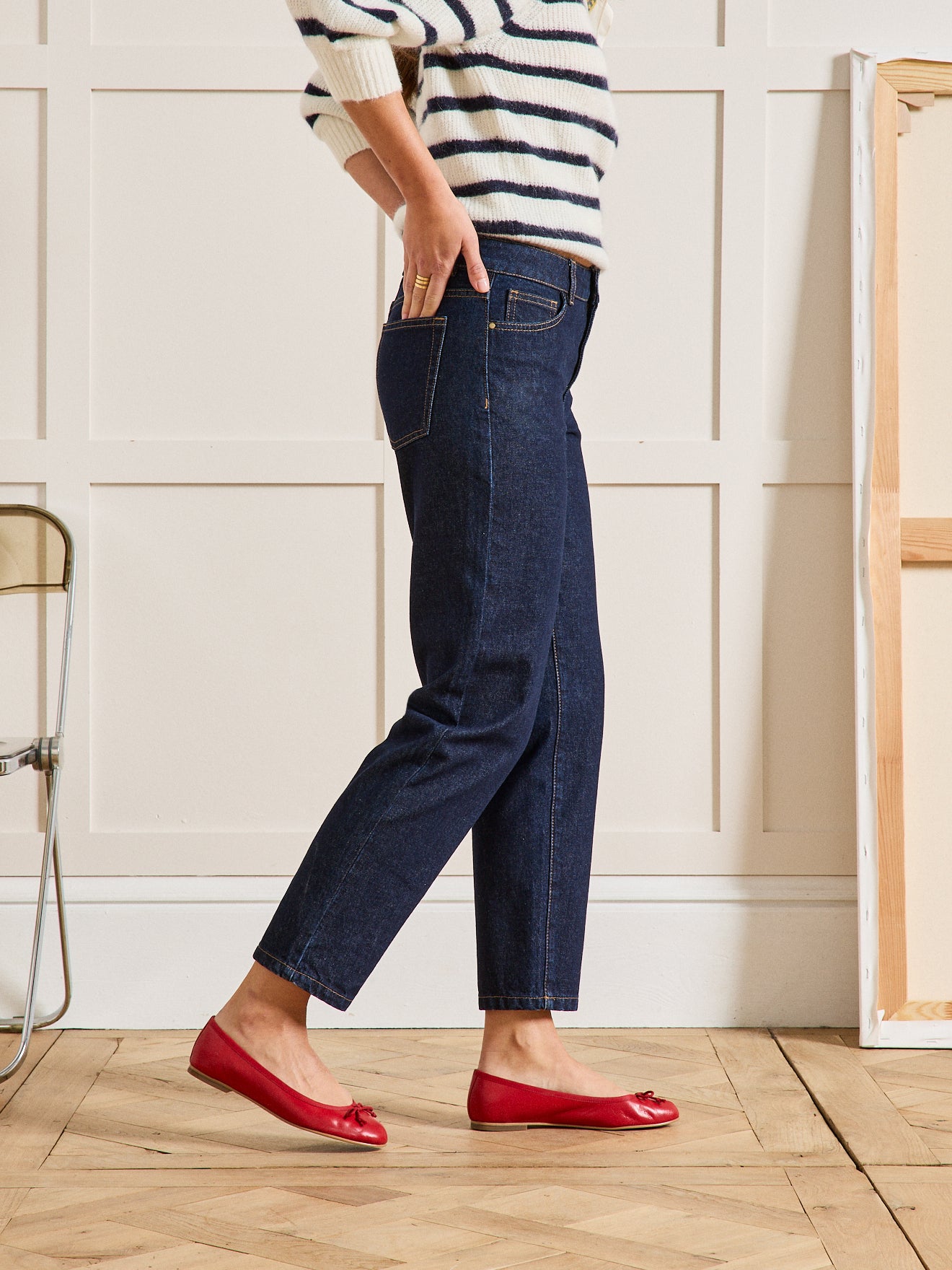 Damen Mom Jeans Claire - Bio-Baumwolle, nachhaltig gewaschen