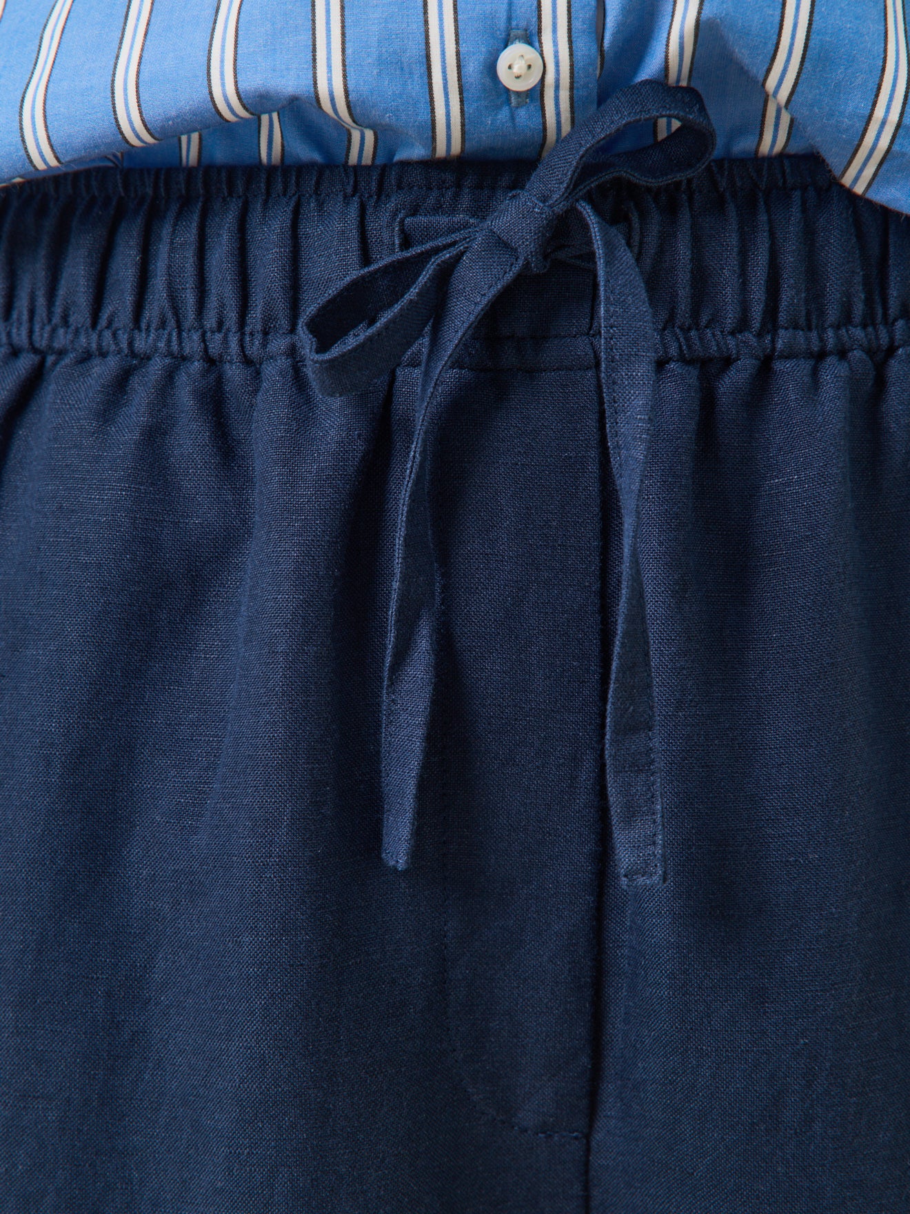 Gerade Damenhose aus Leinen und Viskose Agathe
