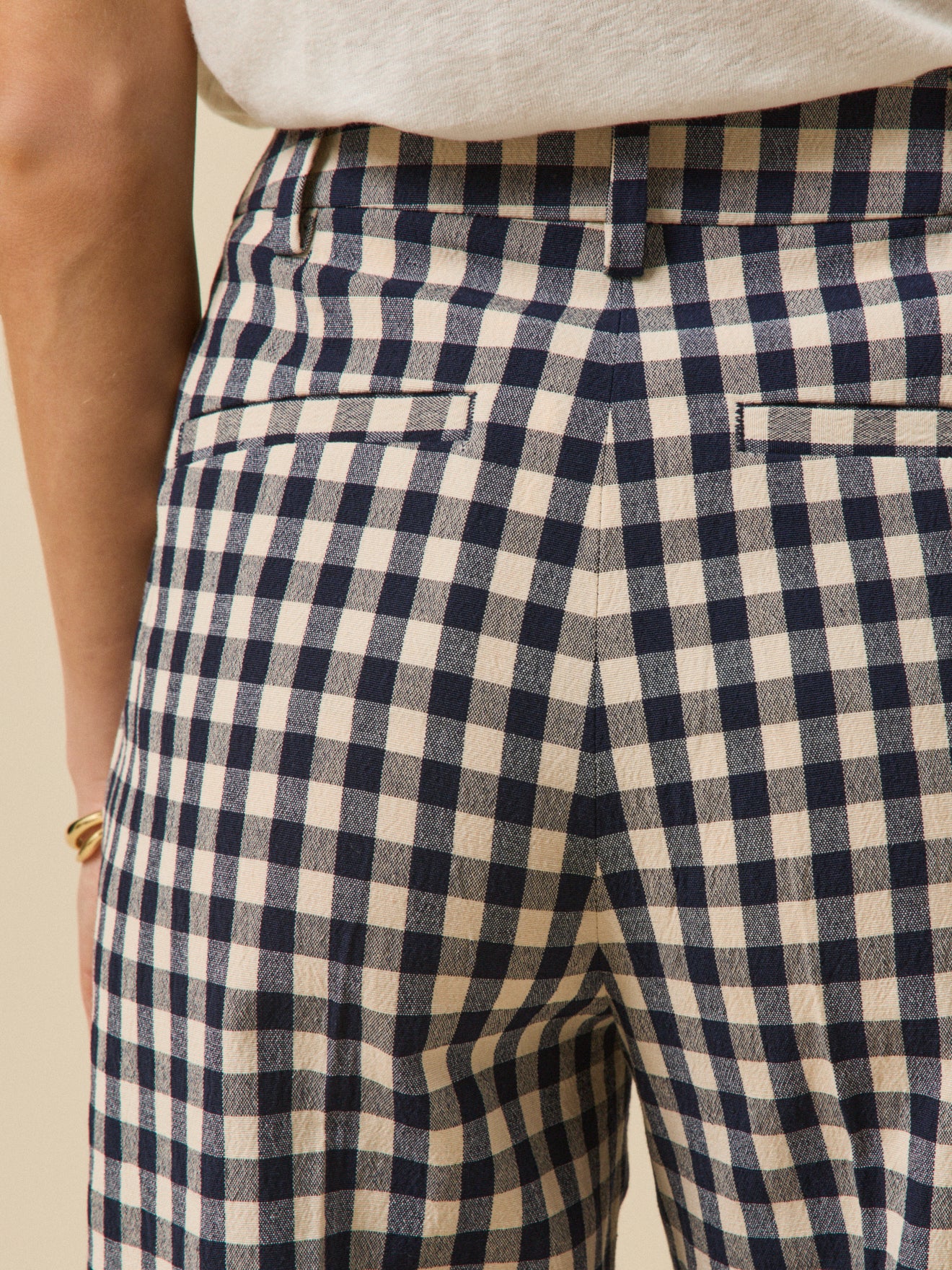 Elegante Damenhose Juliette mit Vichy-Karos