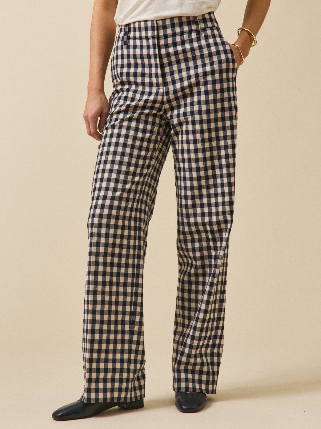 Elegante Damenhose Juliette mit Vichy-Karos