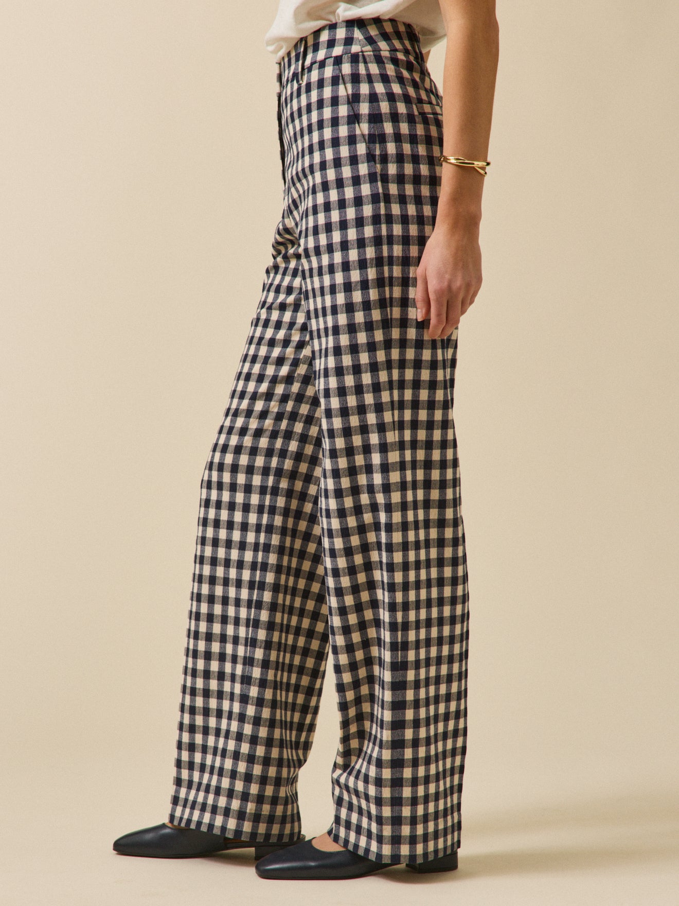 Elegante Damenhose Juliette mit Vichy-Karos