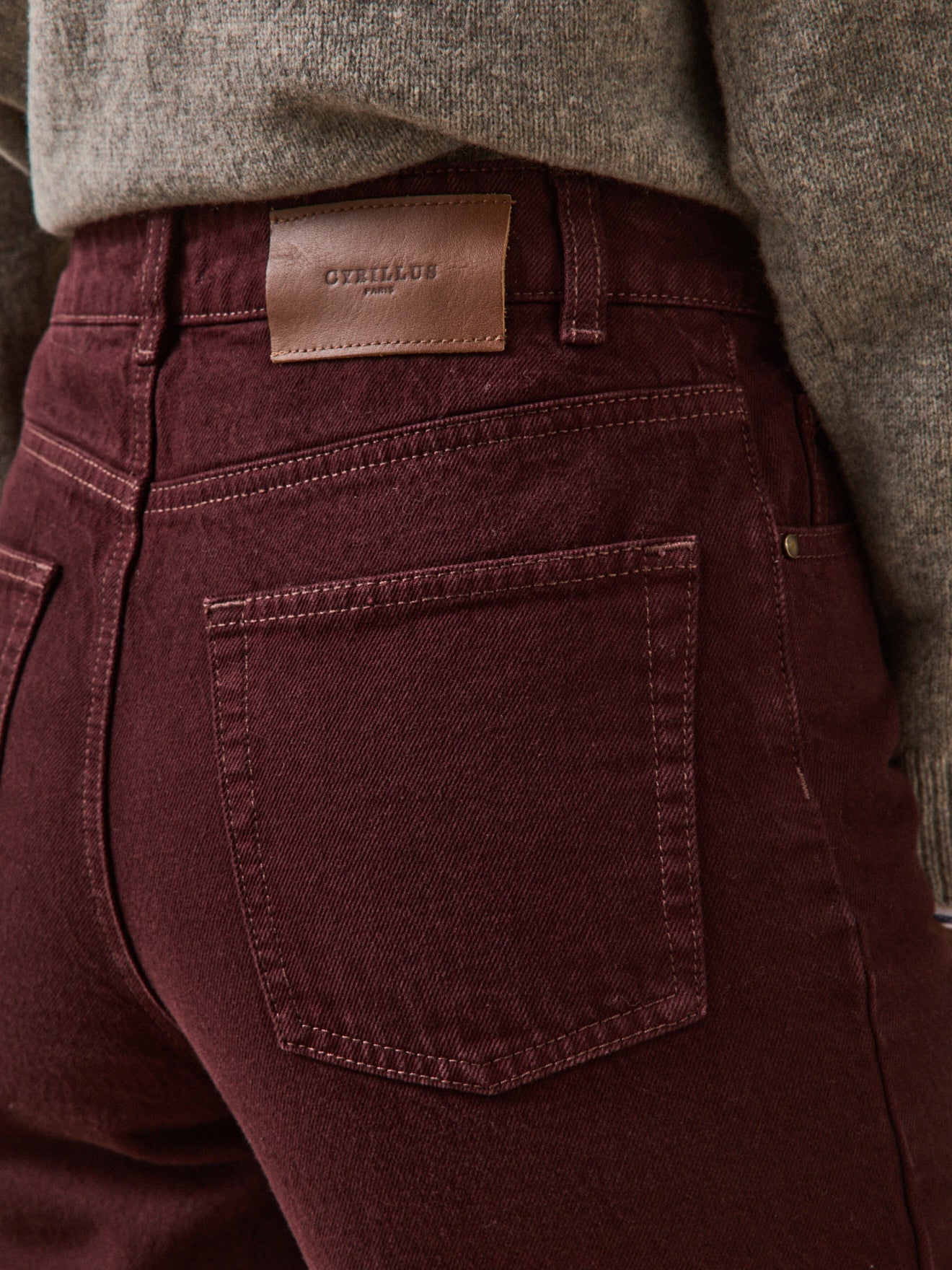 Damenjeans Émilia aus Bio-Baumwolle mit weitem Bein