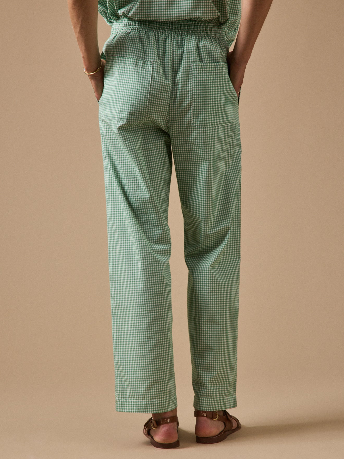 Damen-Karottenhose Agathe mit kleinen Karos