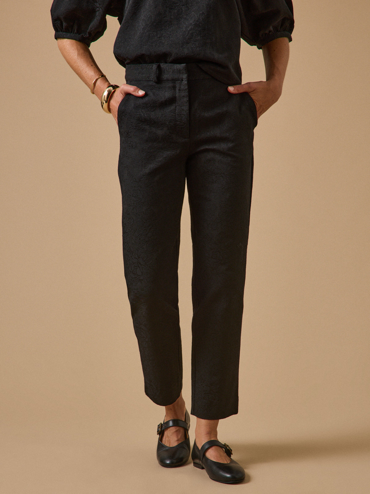 Damen-Zigarettenhose mit gekürztem Bein Léo