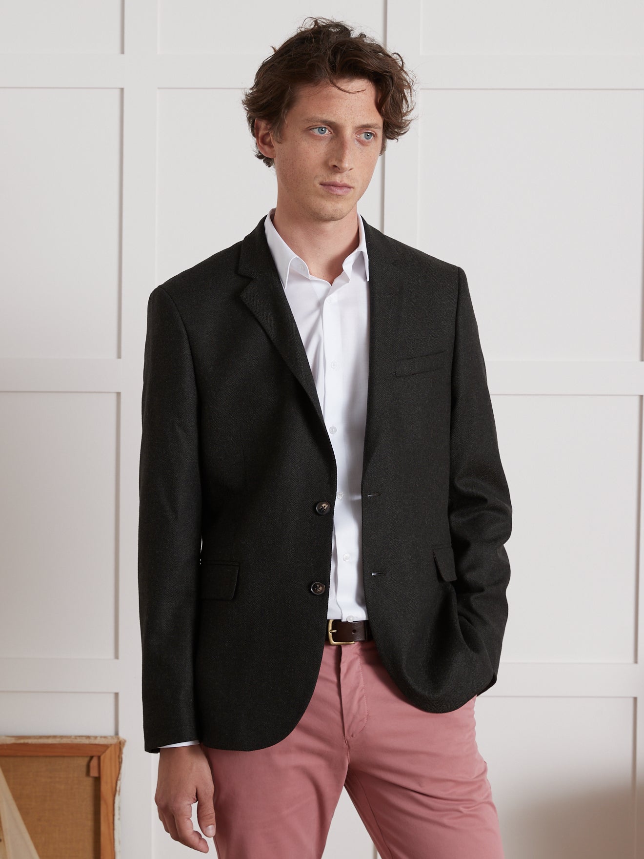 Bequemer Herren-Blazer mit Fischgrat