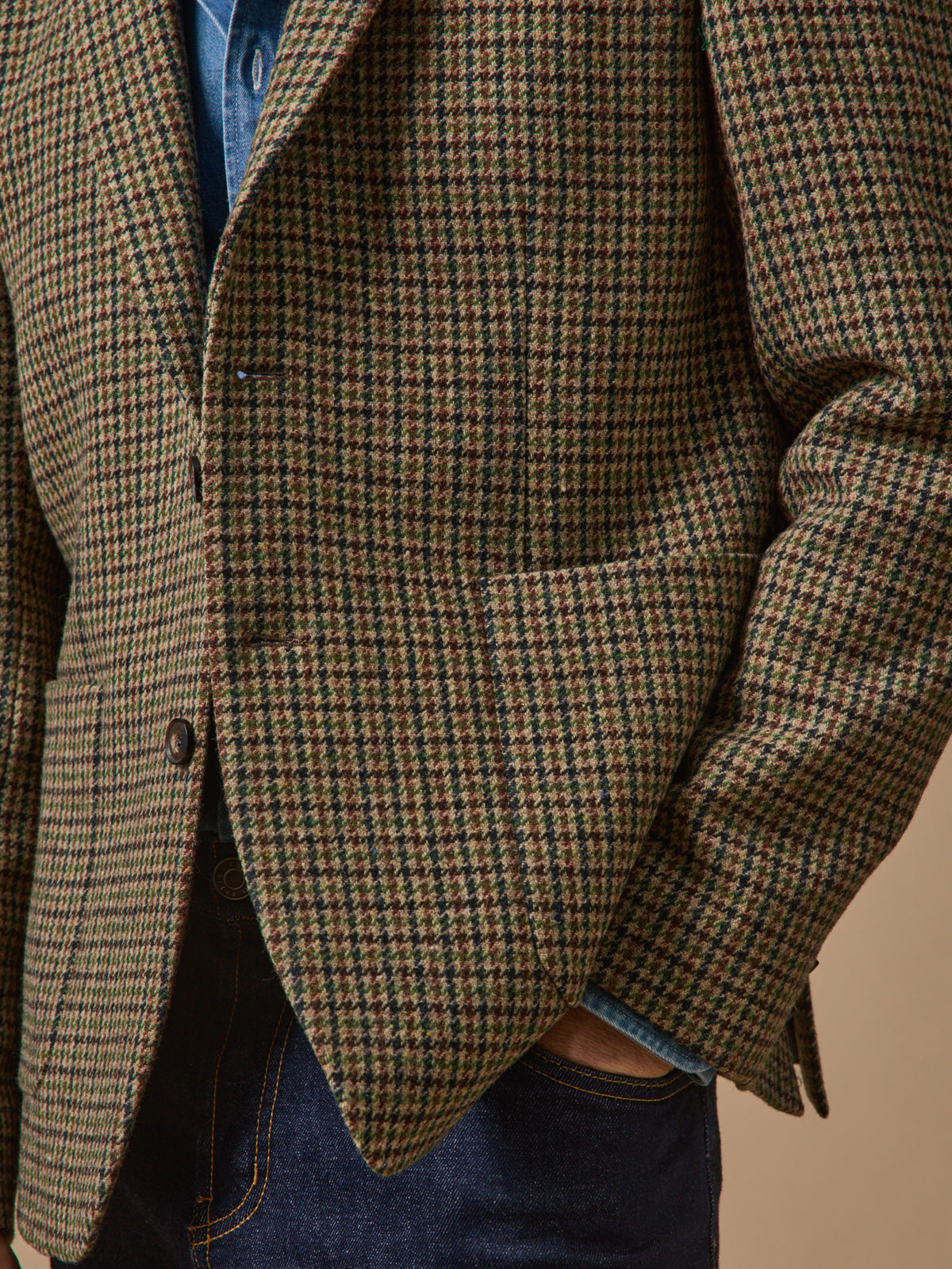 Herren-Blazer aus Twill