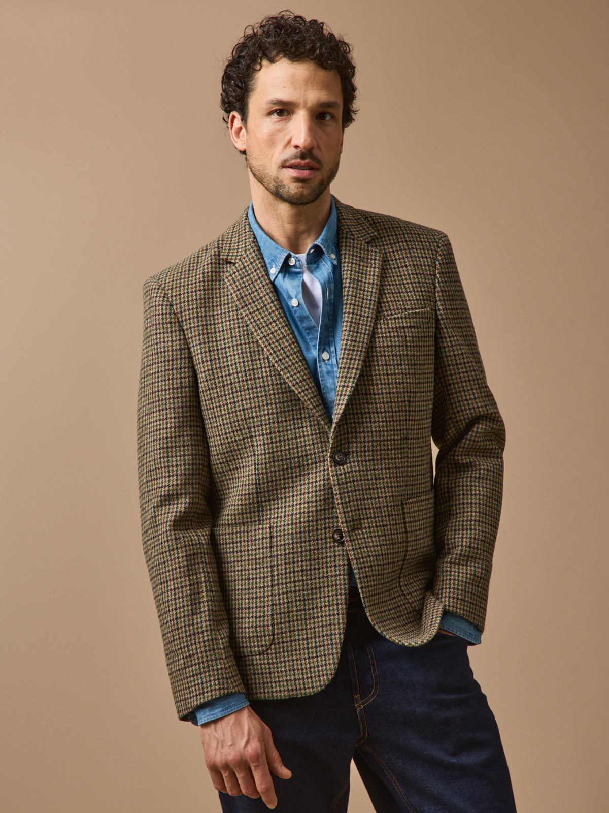 Herren-Blazer aus Twill