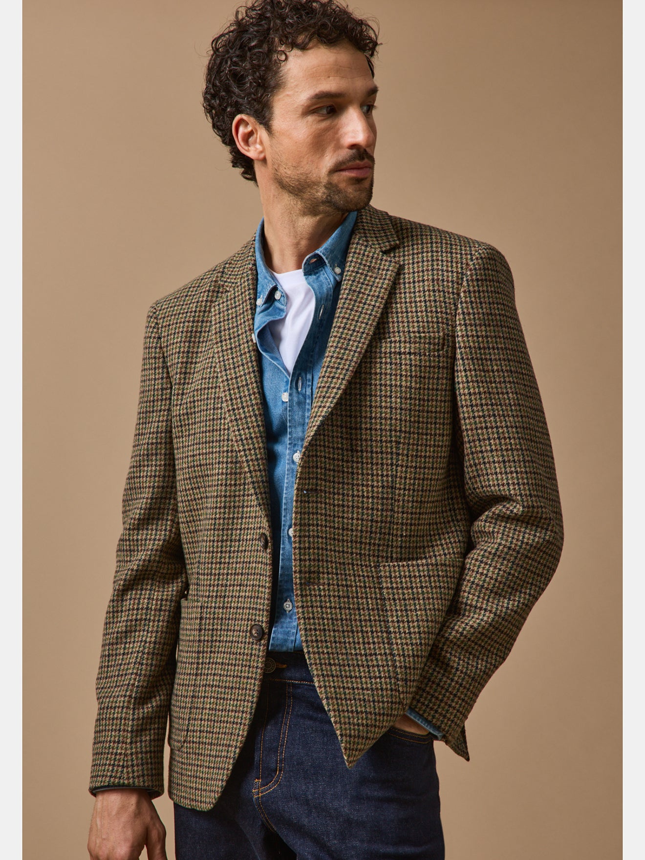 Herren-Blazer aus Twill