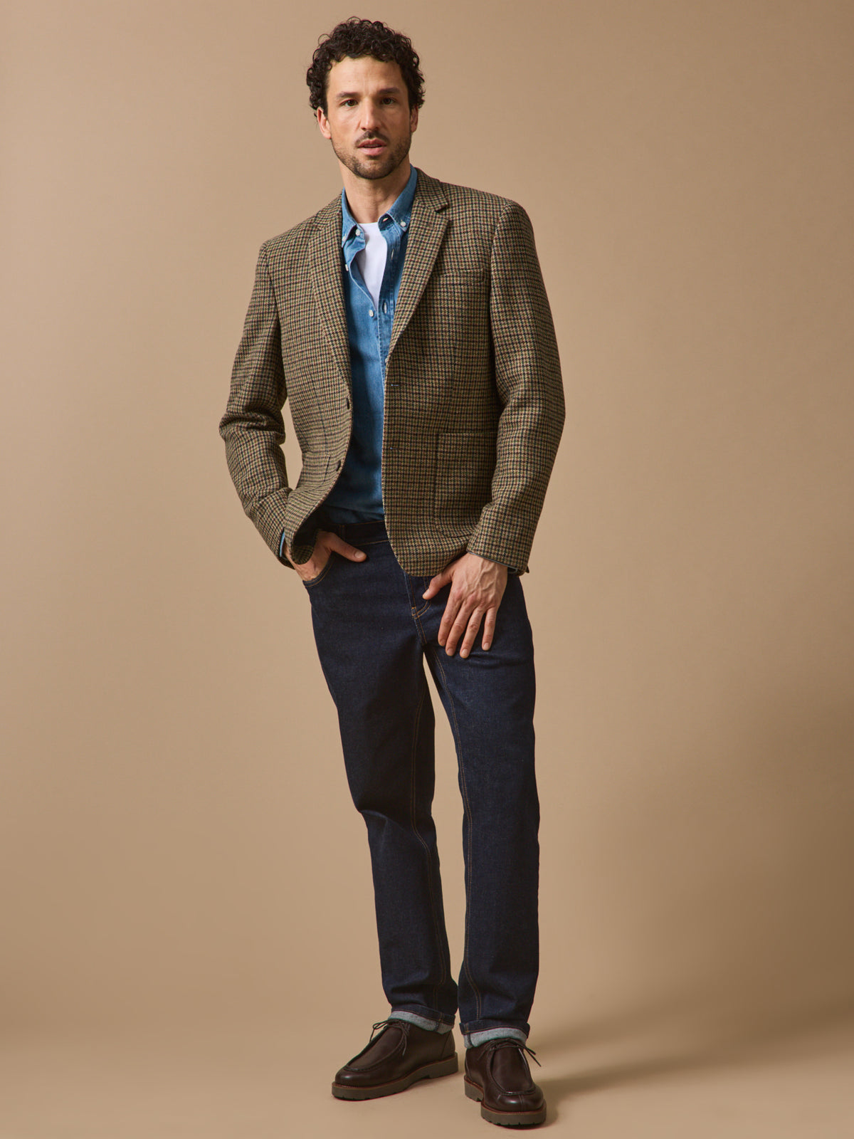 Herren-Blazer aus Twill