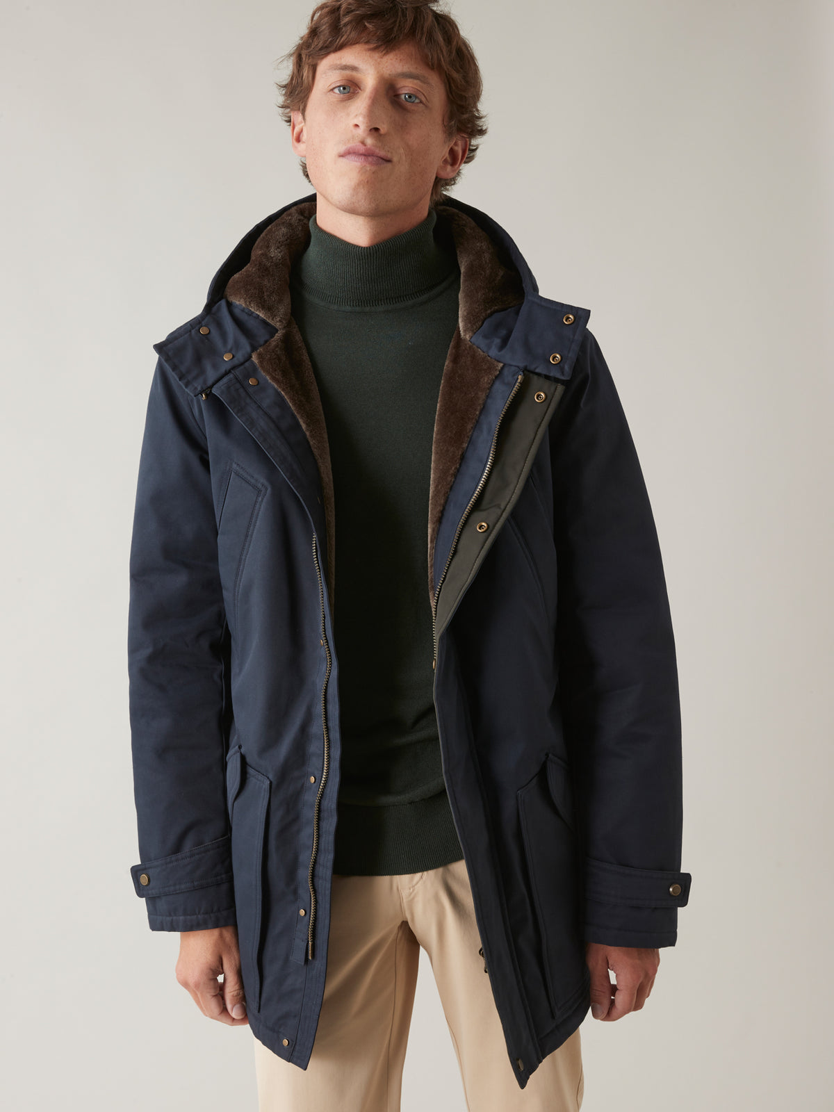 Herren-Parka mit Futter