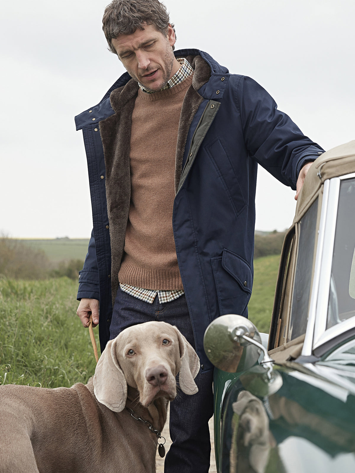 Herren-Parka mit Futter