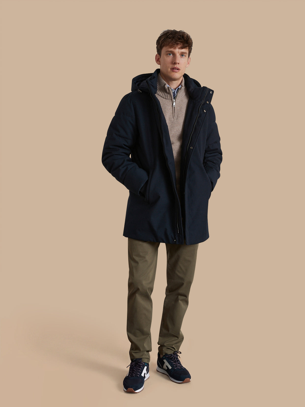 Herren-Parka mit Innenfutter